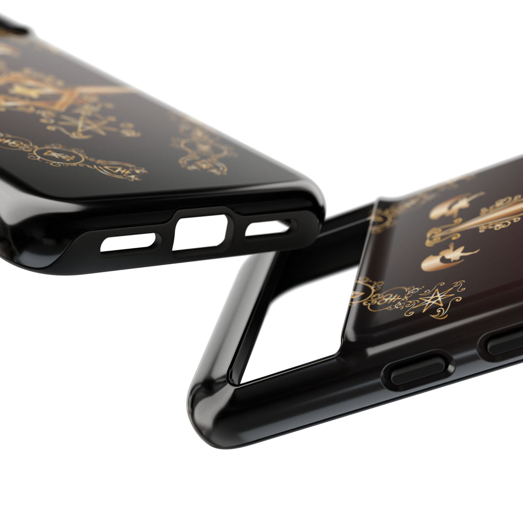 Android Ecclesiarch Sigil Black Red and Gold Ceremonial Phone Case