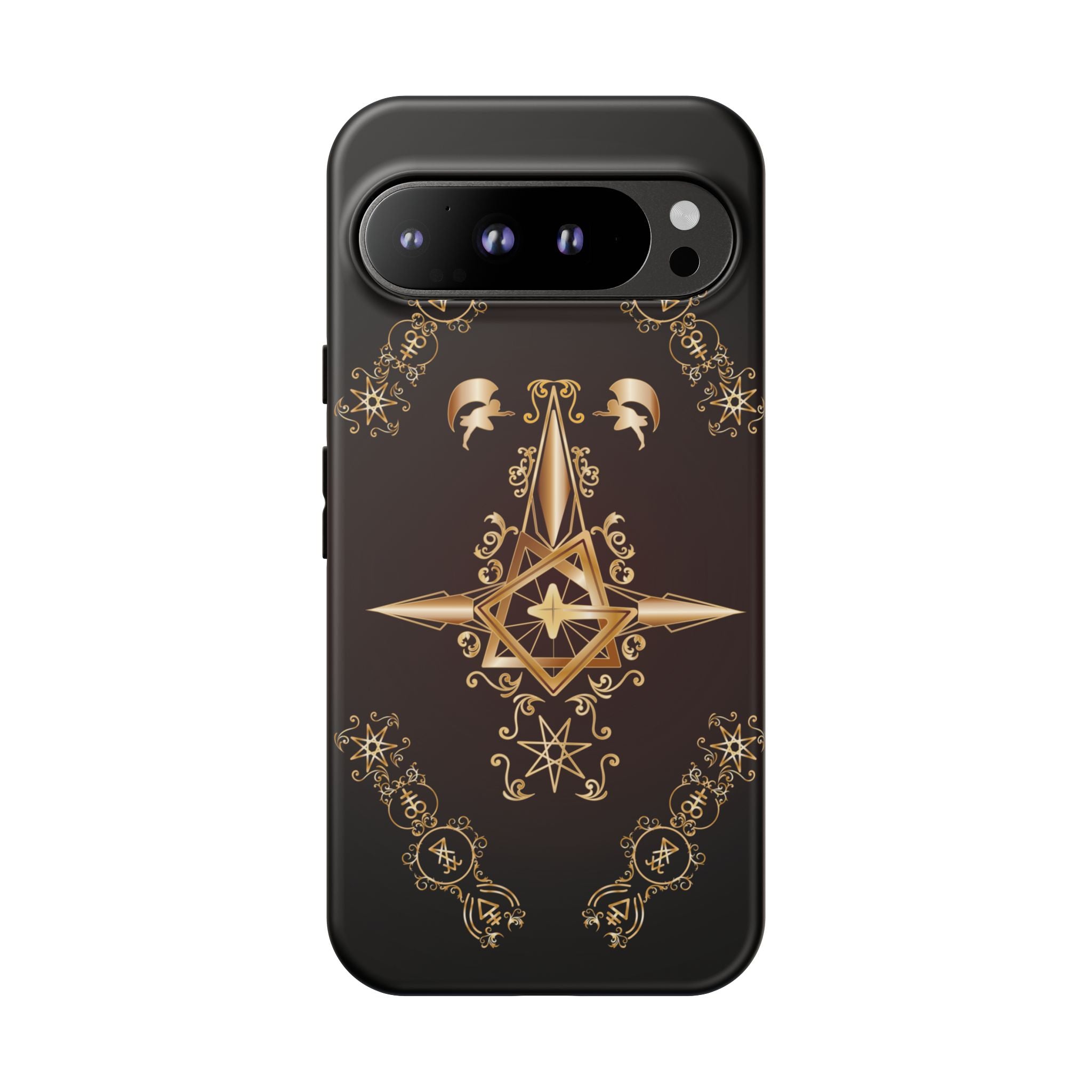 Android Ecclesiarch Sigil Black Red and Gold Ceremonial Phone Case