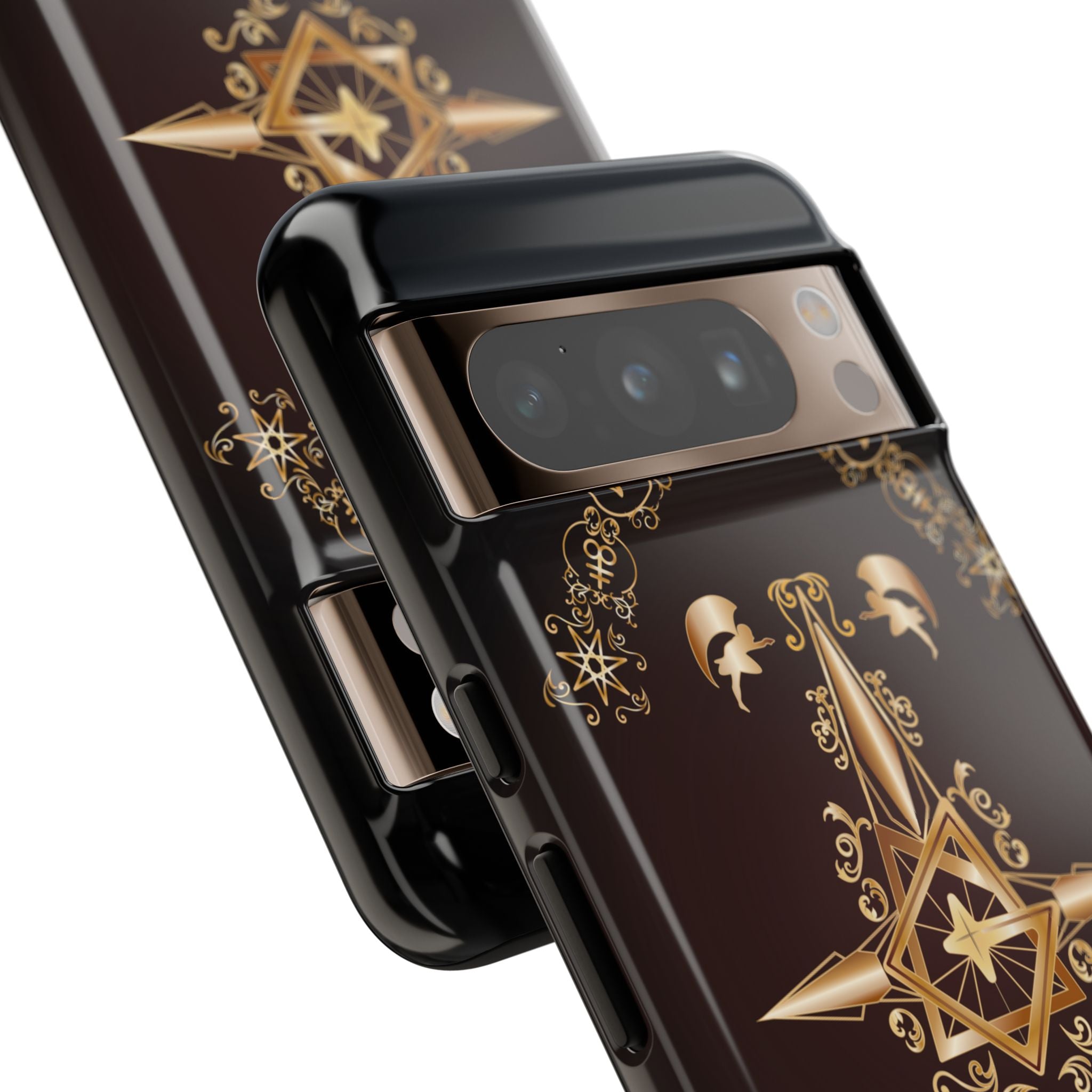 Android Ecclesiarch Sigil Black Red and Gold Ceremonial Phone Case