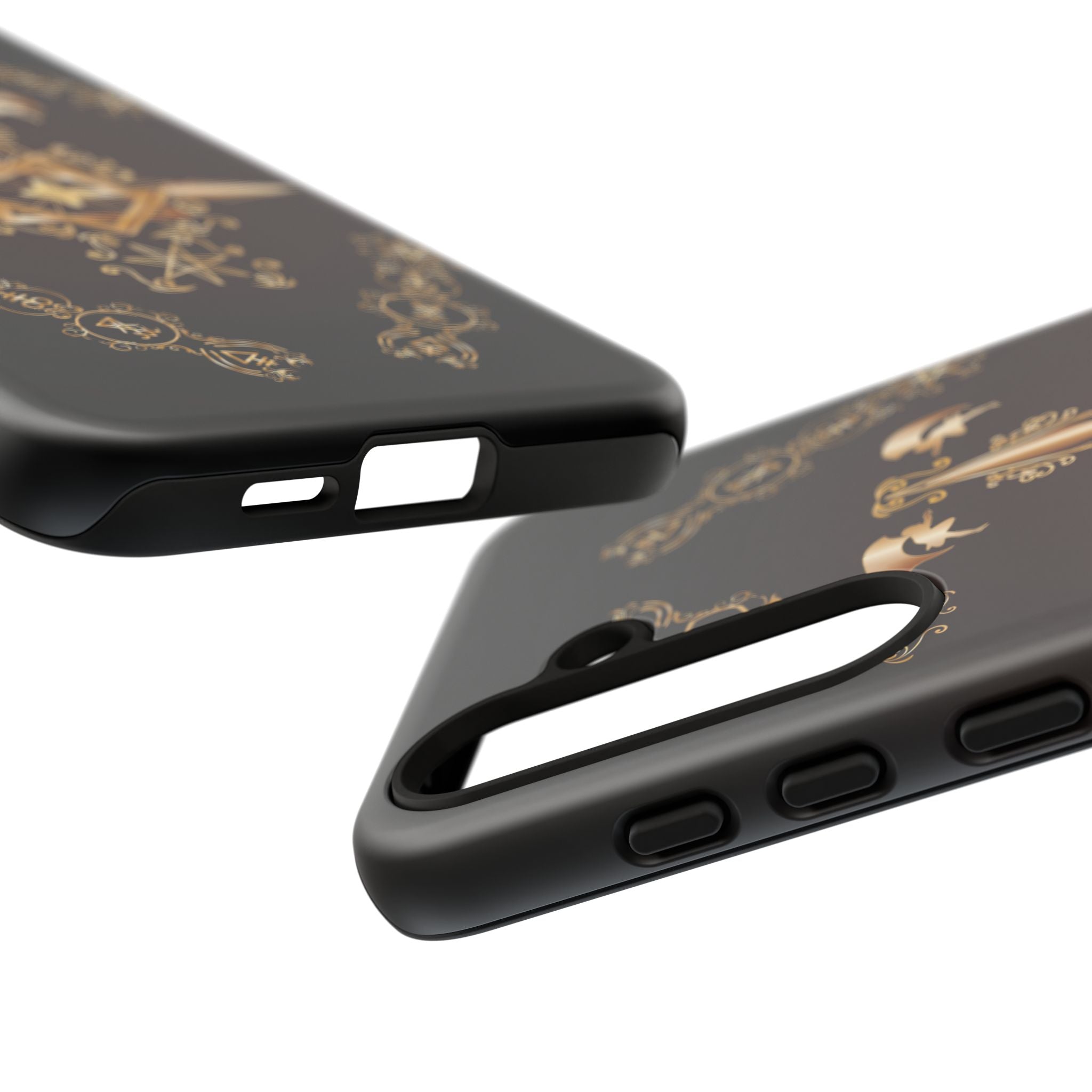 Android Ecclesiarch Sigil Black Red and Gold Ceremonial Phone Case
