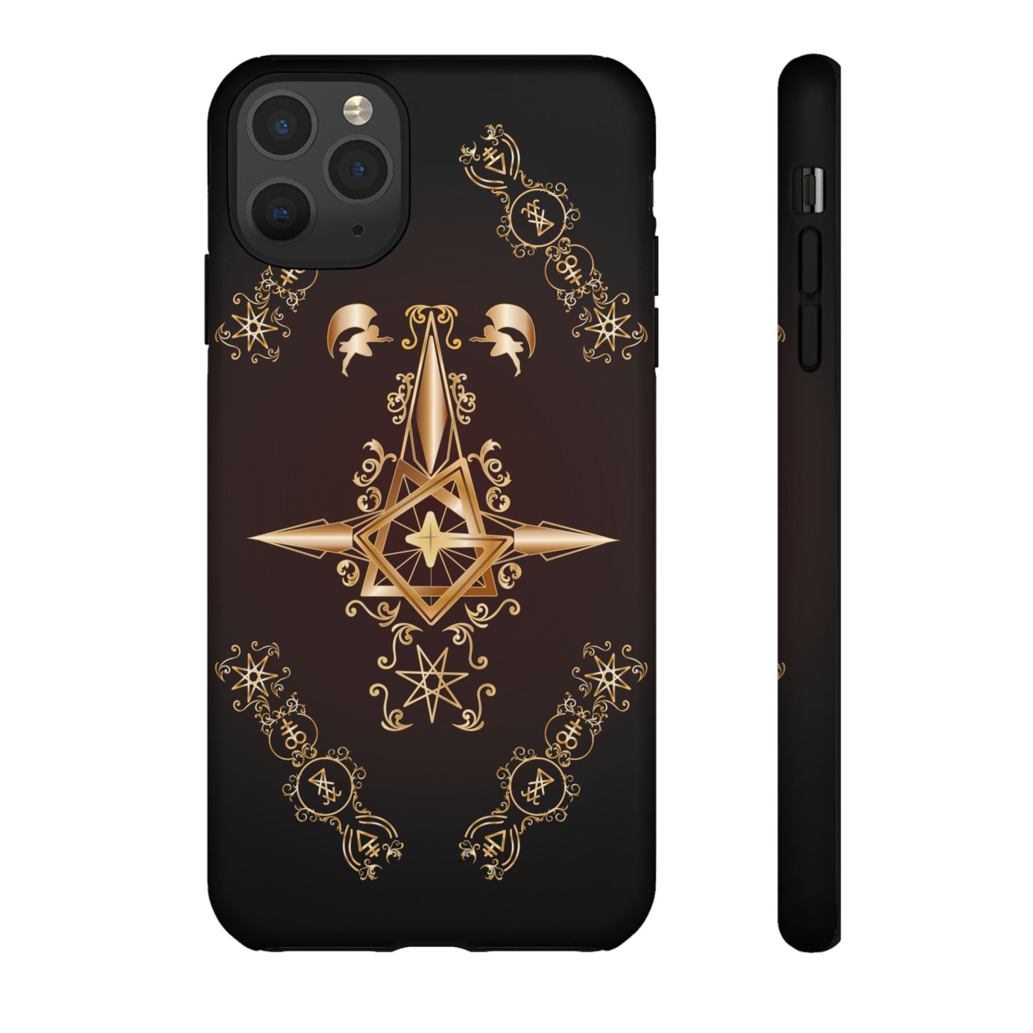 Iphone Ecclesiarch Sigil Black Red and Gold Ceremonial Phone Case