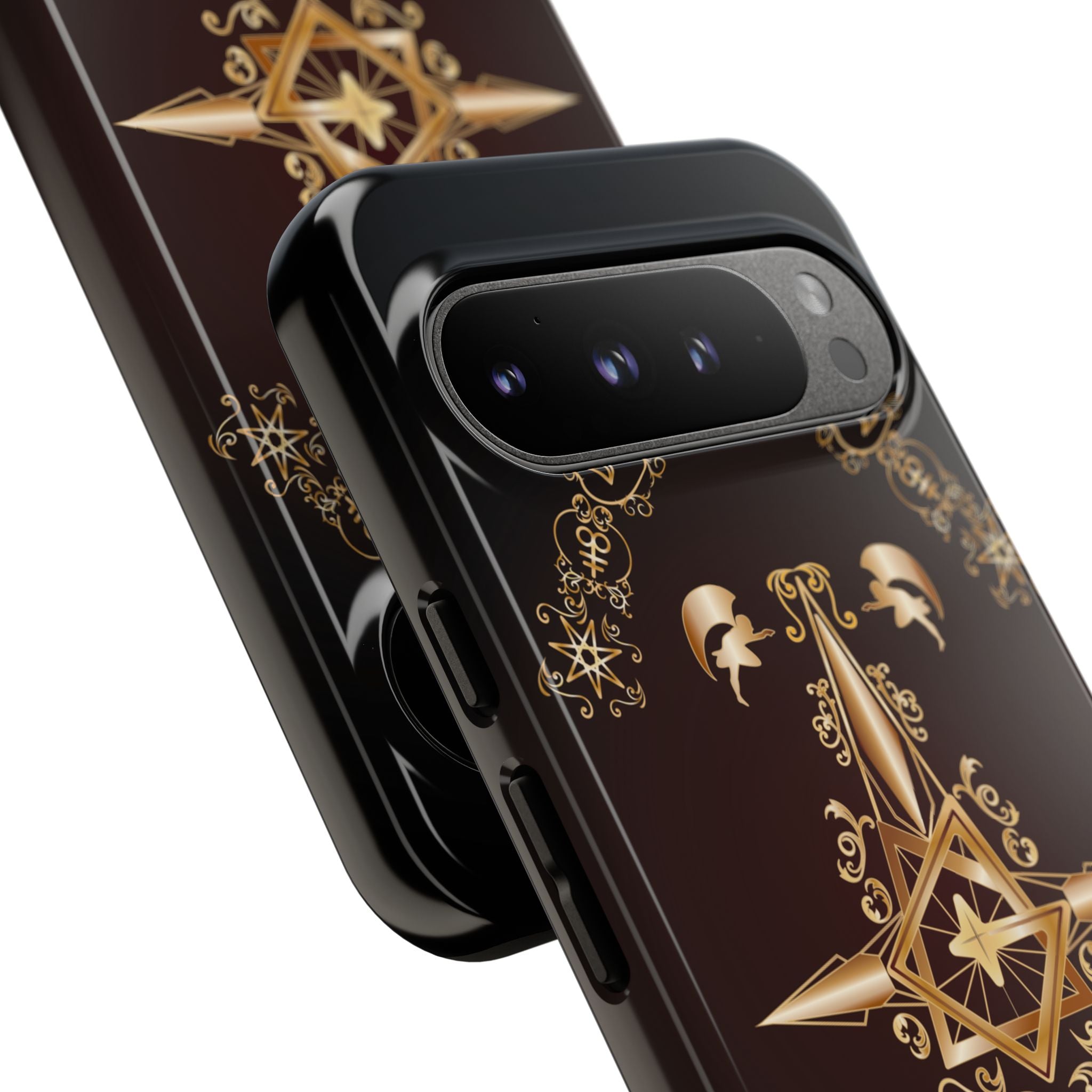 Android Ecclesiarch Sigil Black Red and Gold Ceremonial Phone Case