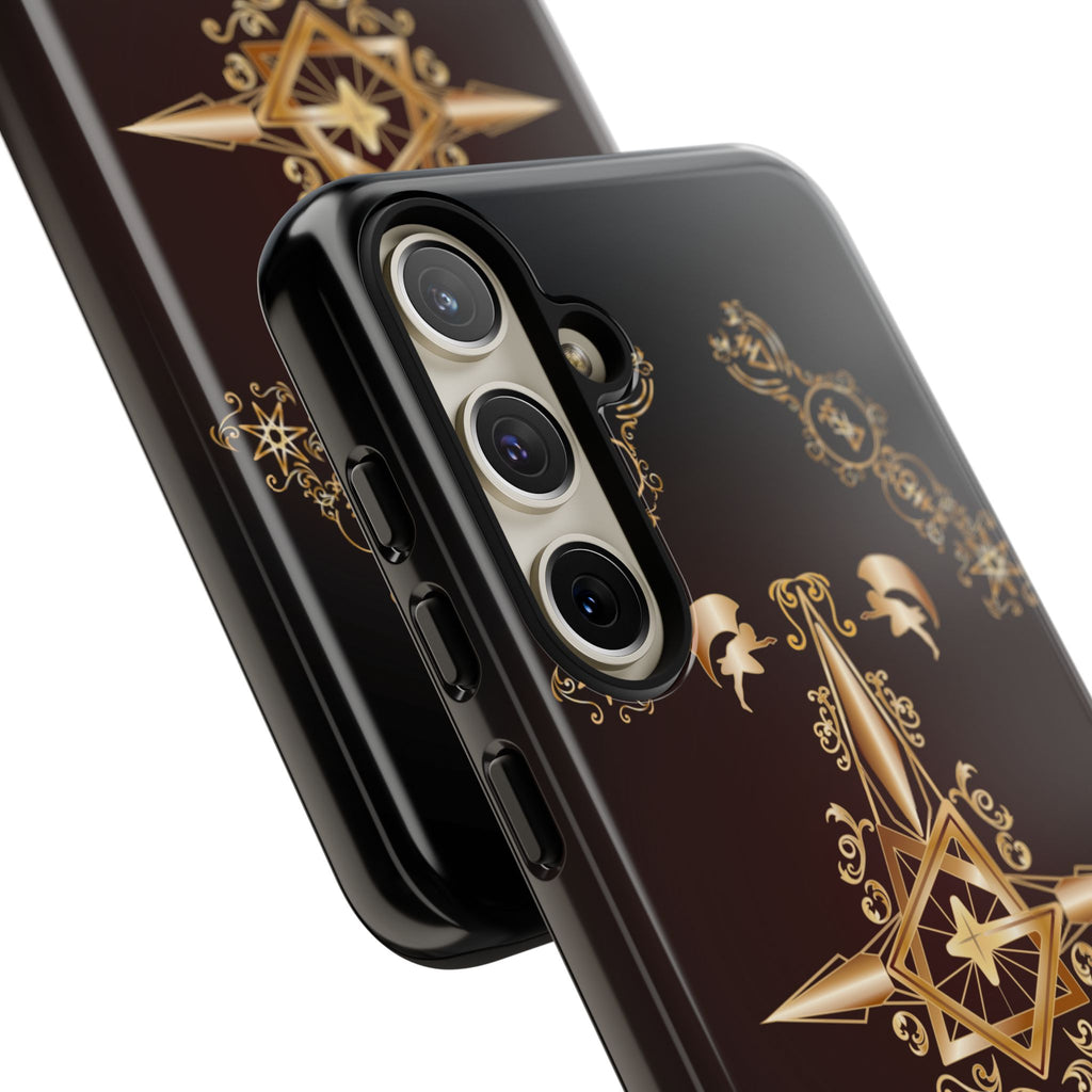 Android Ecclesiarch Sigil Black Red and Gold Ceremonial Phone Case