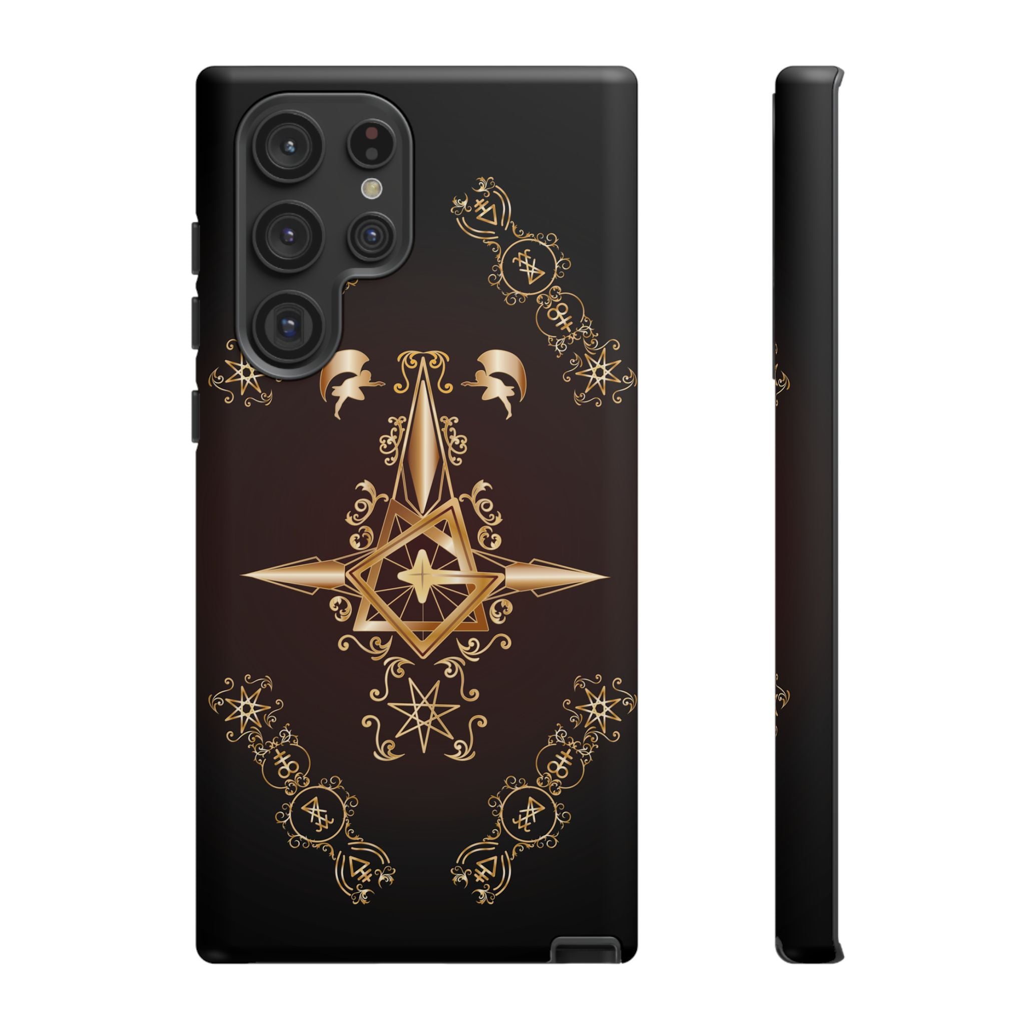 Android Ecclesiarch Sigil Black Red and Gold Ceremonial Phone Case
