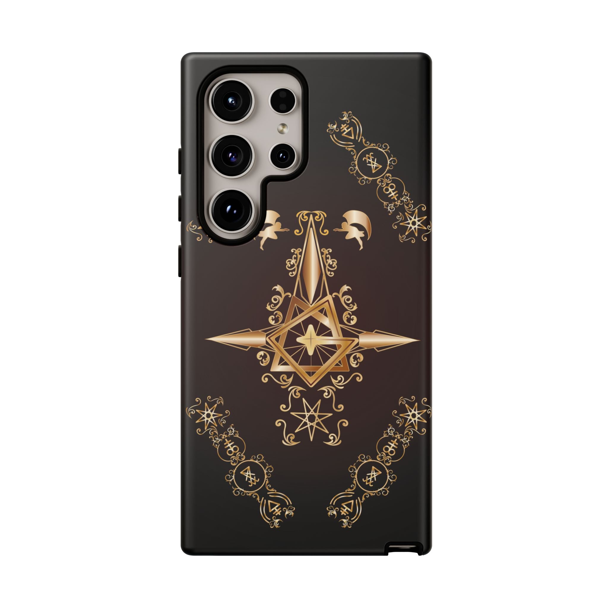 Android Ecclesiarch Sigil Black Red and Gold Ceremonial Phone Case