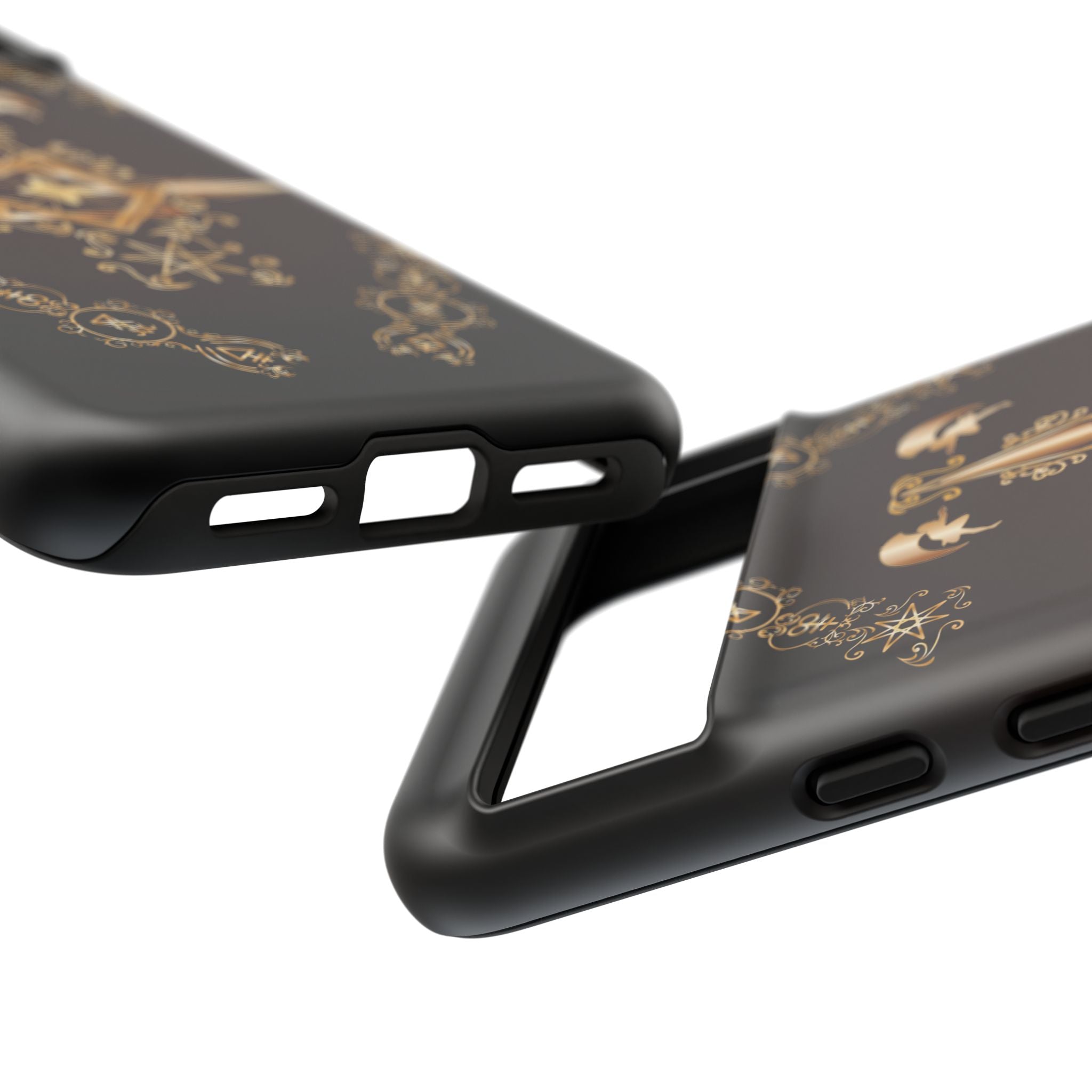 Android Ecclesiarch Sigil Black Red and Gold Ceremonial Phone Case