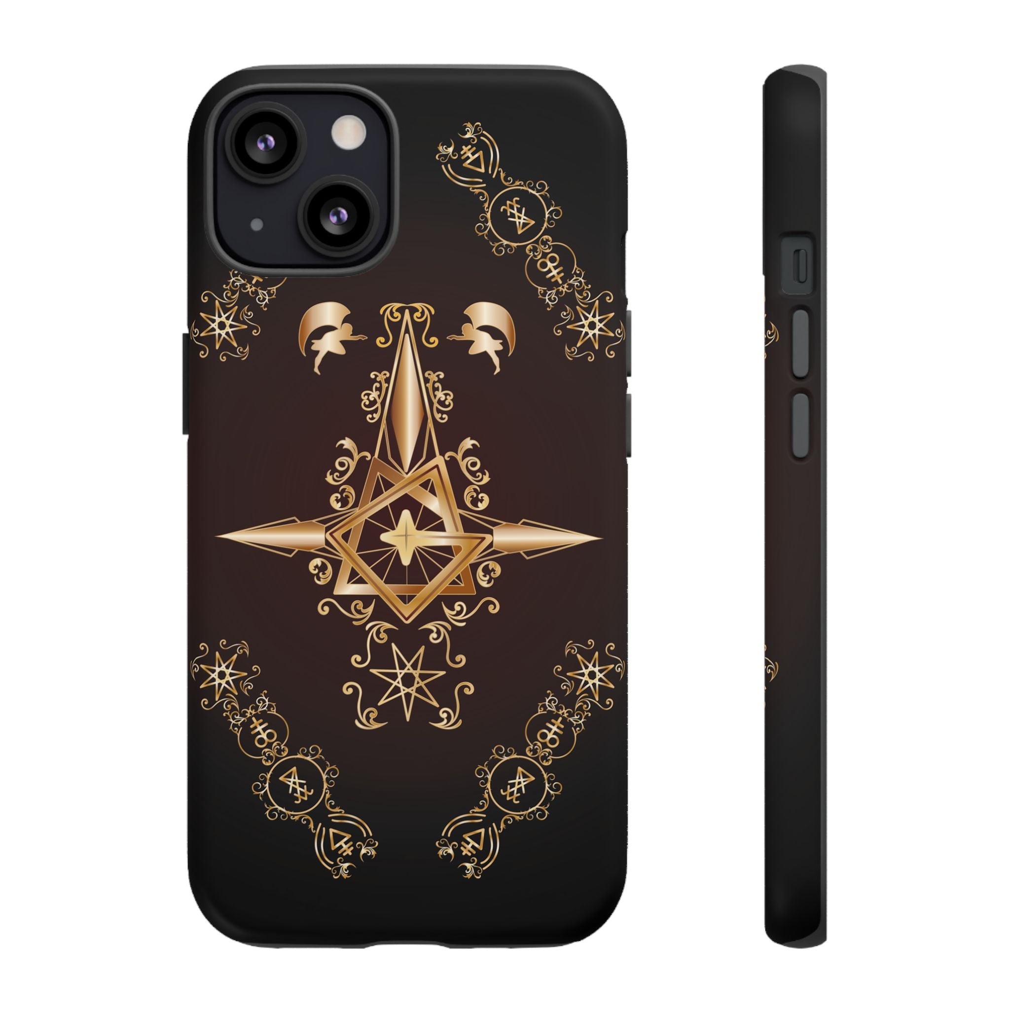 Iphone Ecclesiarch Sigil Black Red and Gold Ceremonial Phone Case