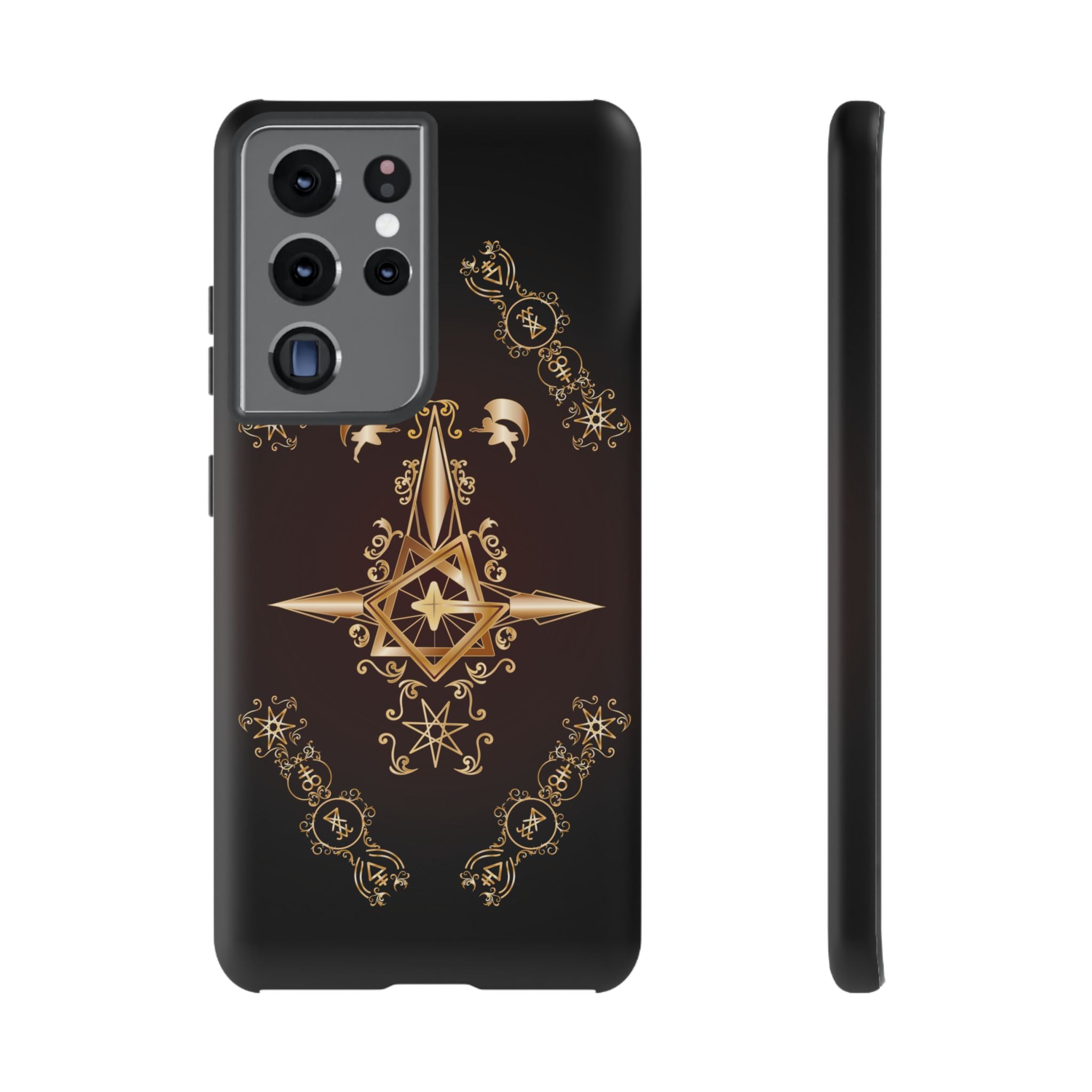 Android Ecclesiarch Sigil Black Red and Gold Ceremonial Phone Case
