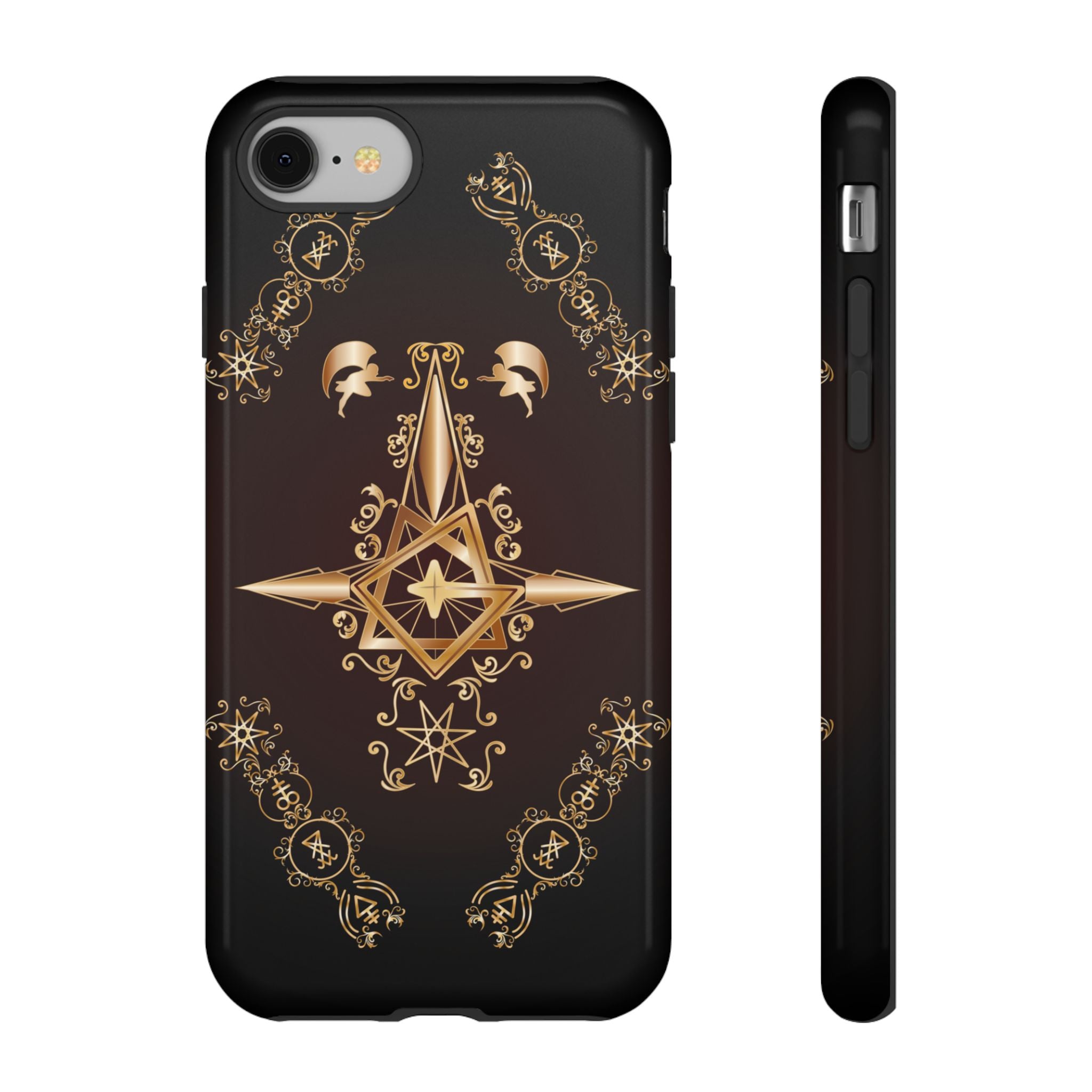 Iphone Ecclesiarch Sigil Black Red and Gold Ceremonial Phone Case
