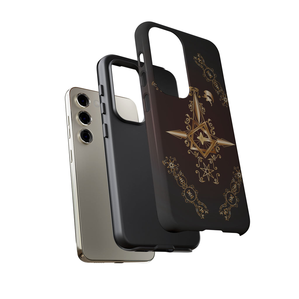 Android Ecclesiarch Sigil Black Red and Gold Ceremonial Phone Case