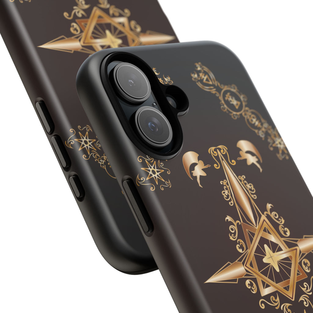 Iphone Ecclesiarch Sigil Black Red and Gold Ceremonial Phone Case