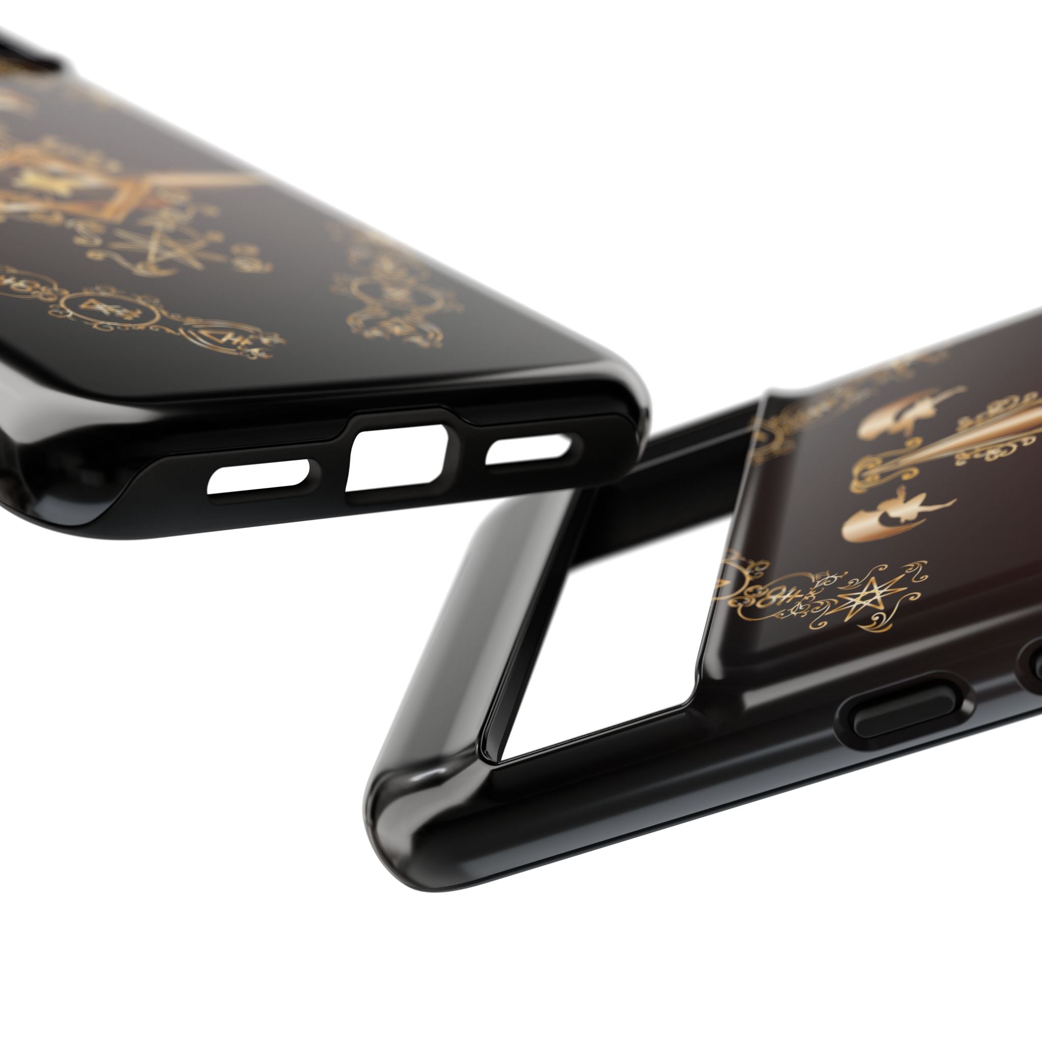 Android Ecclesiarch Sigil Black Red and Gold Ceremonial Phone Case