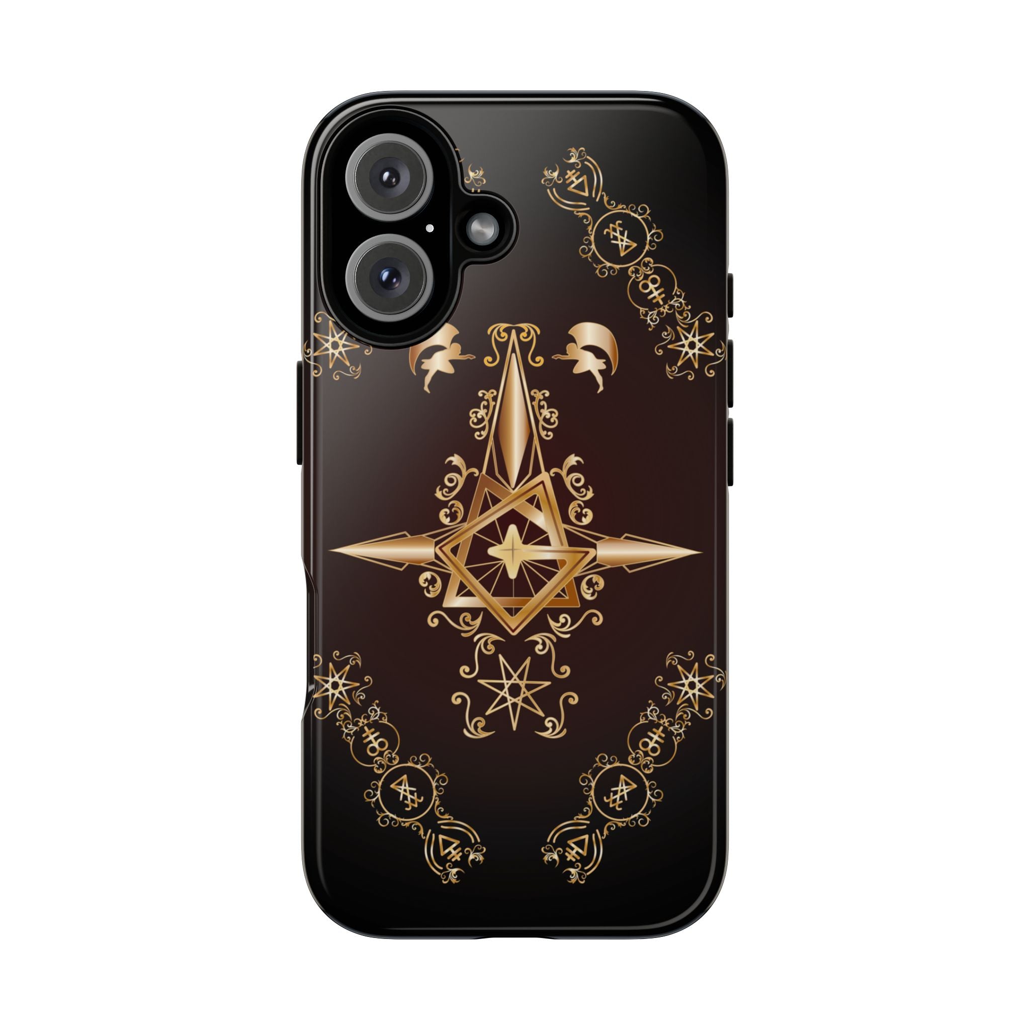 Iphone Ecclesiarch Sigil Black Red and Gold Ceremonial Phone Case