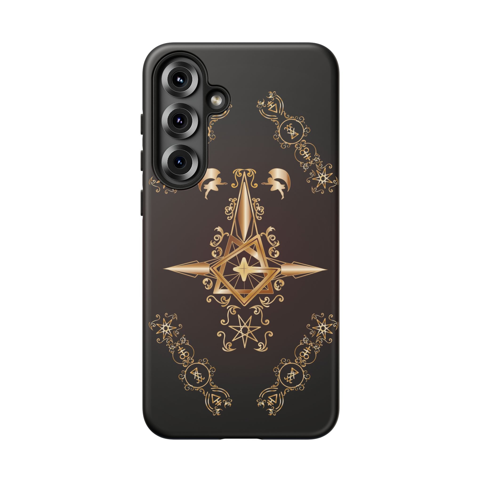 Android Ecclesiarch Sigil Black Red and Gold Ceremonial Phone Case