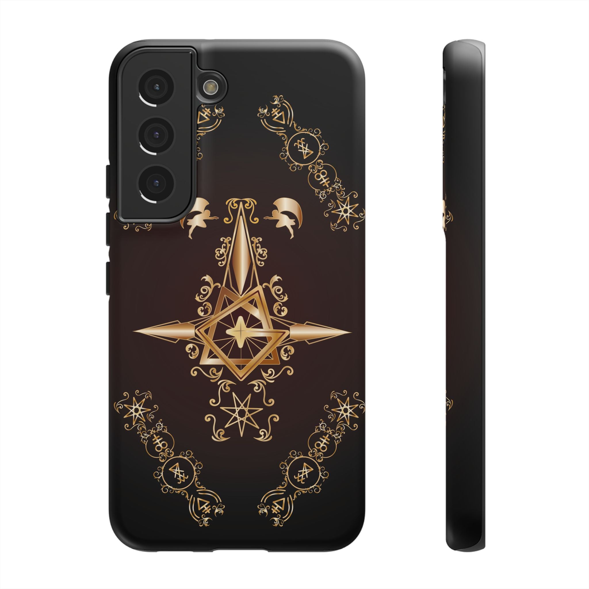 Android Ecclesiarch Sigil Black Red and Gold Ceremonial Phone Case