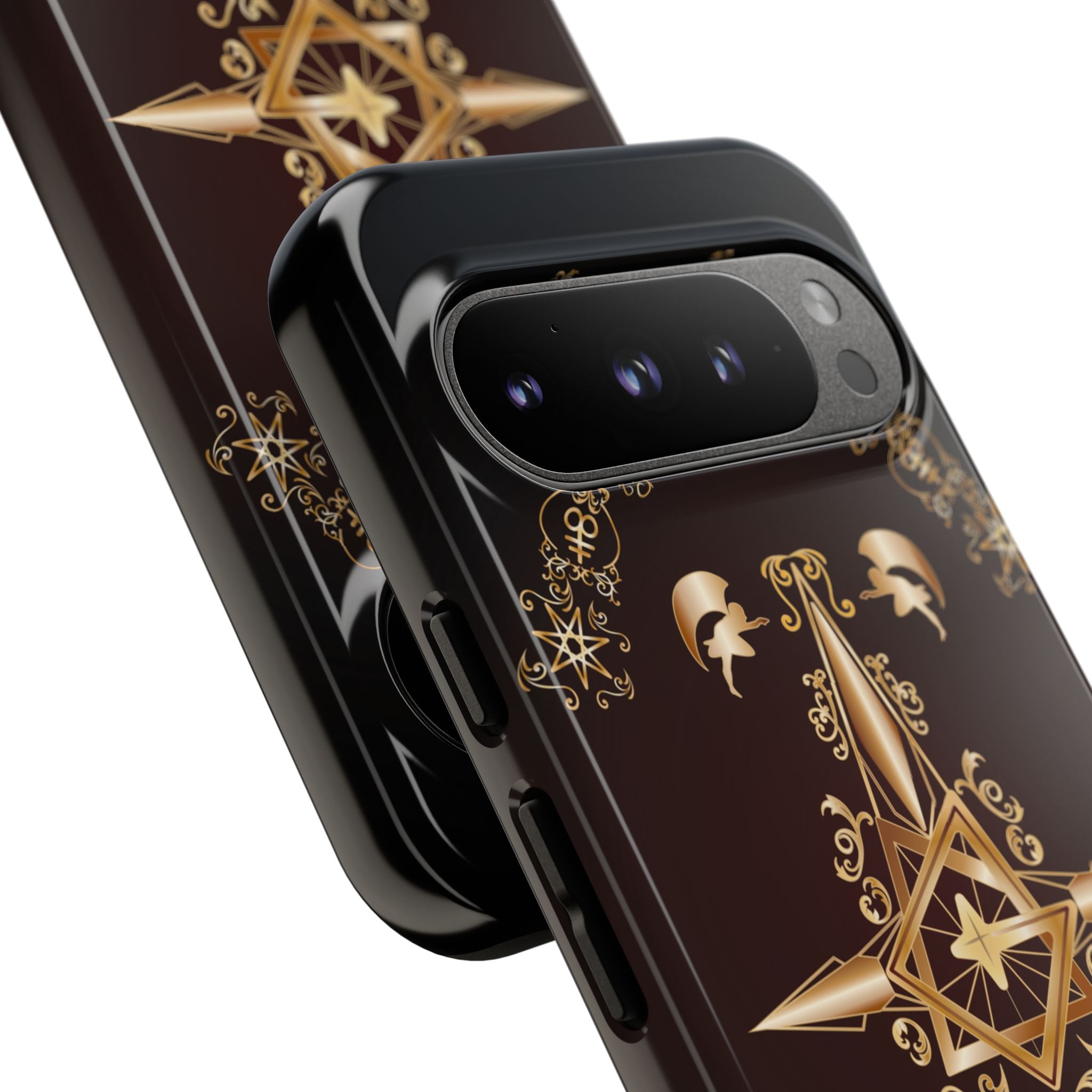 Android Ecclesiarch Sigil Black Red and Gold Ceremonial Phone Case