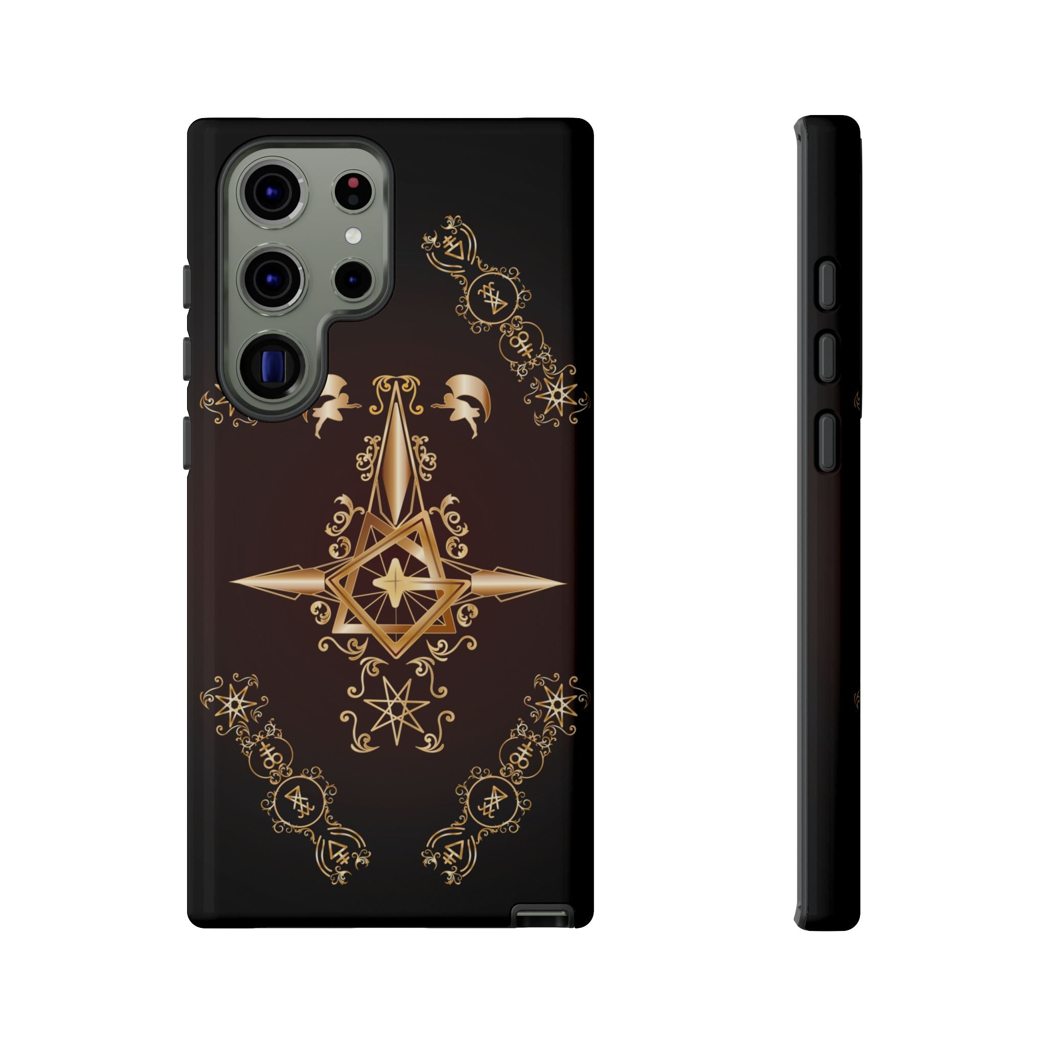 Android Ecclesiarch Sigil Black Red and Gold Ceremonial Phone Case