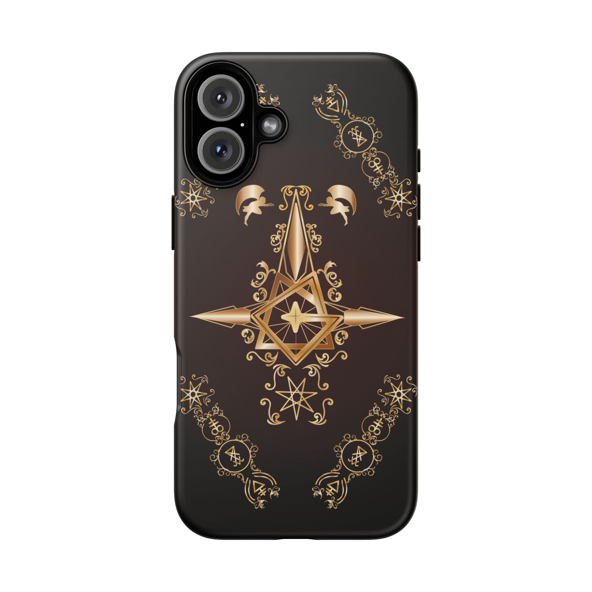 Iphone Ecclesiarch Sigil Black Red and Gold Ceremonial Phone Case