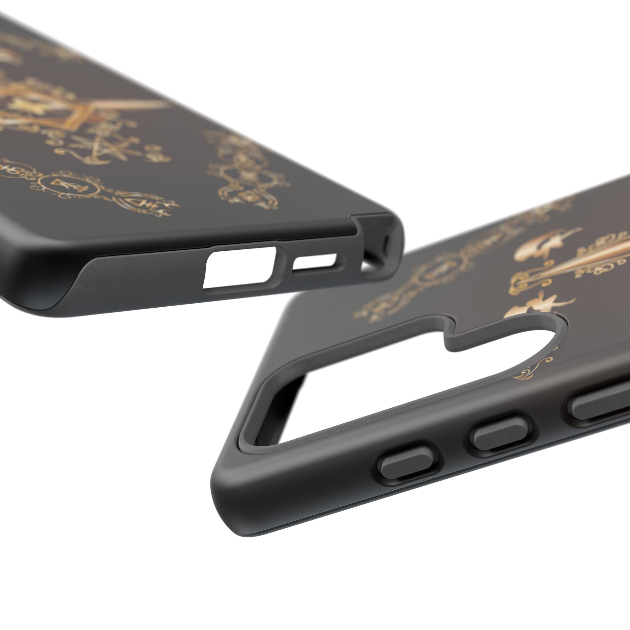 Android Ecclesiarch Sigil Black Red and Gold Ceremonial Phone Case
