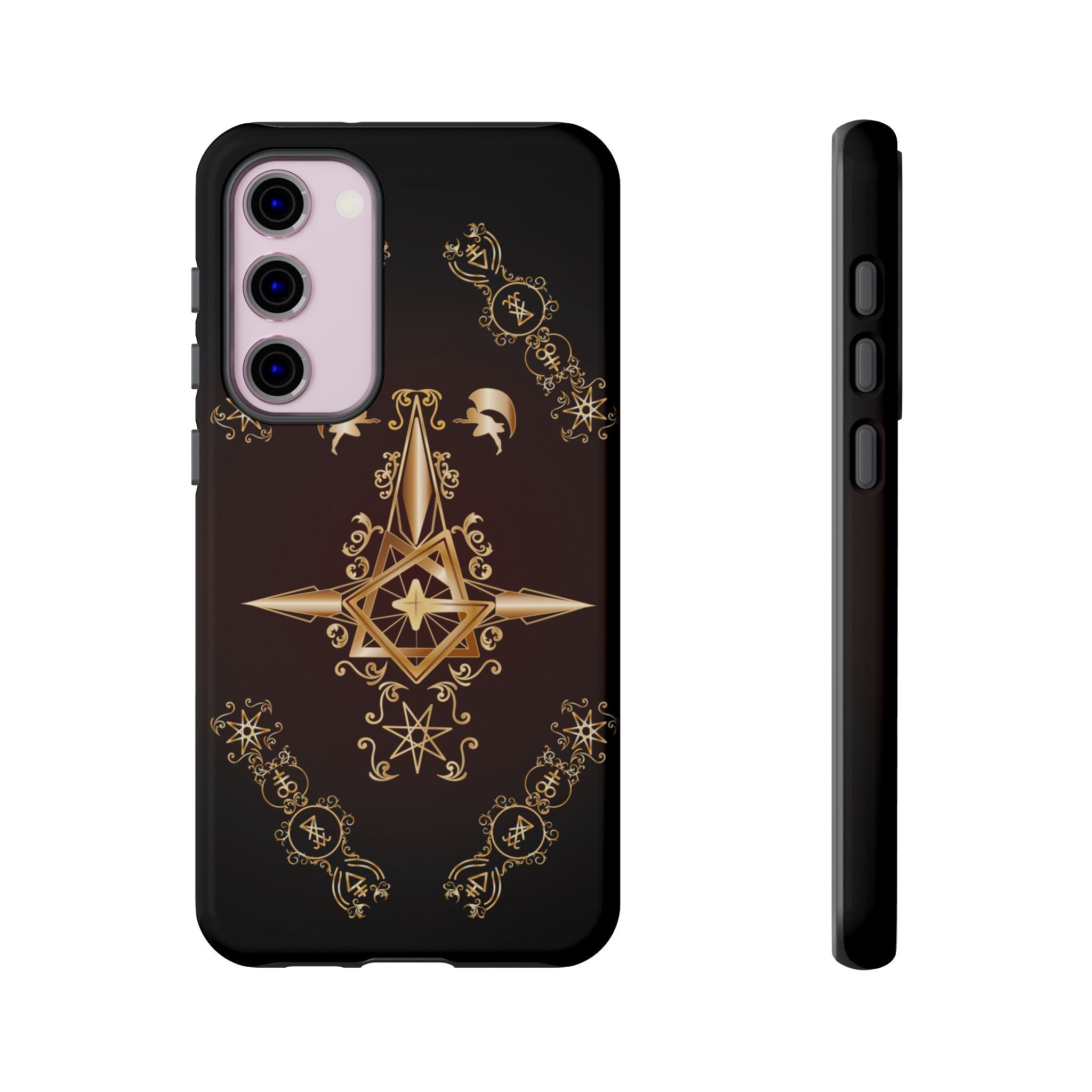 Android Ecclesiarch Sigil Black Red and Gold Ceremonial Phone Case