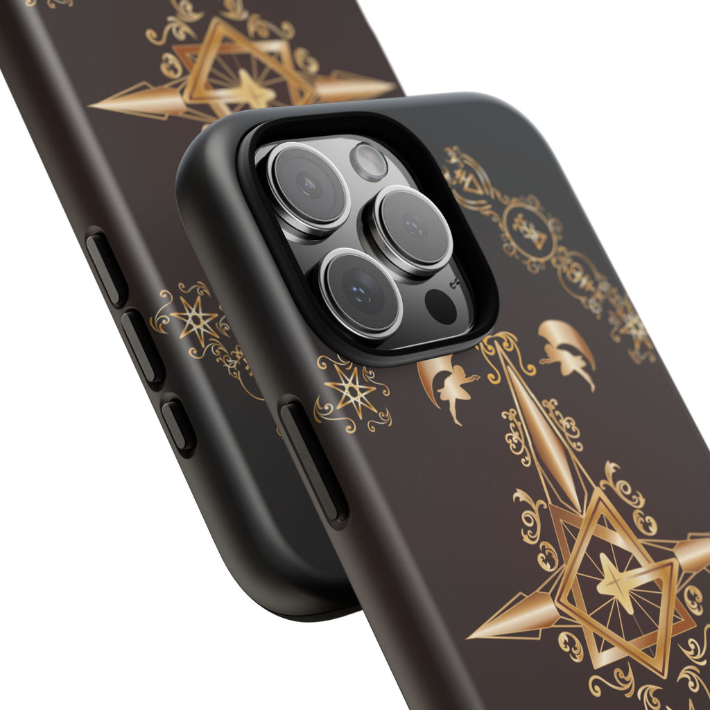 Iphone Ecclesiarch Sigil Black Red and Gold Ceremonial Phone Case