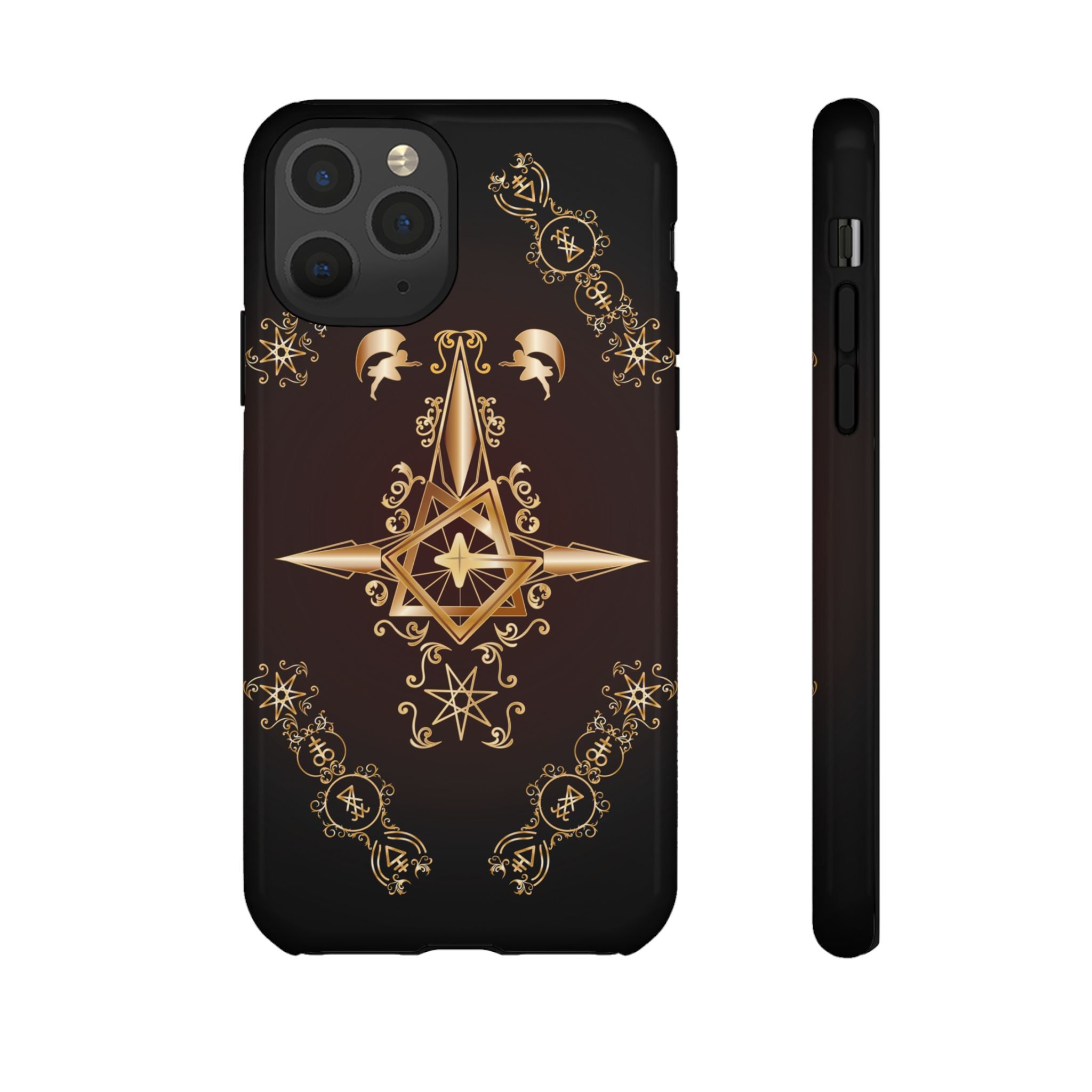 Iphone Ecclesiarch Sigil Black Red and Gold Ceremonial Phone Case