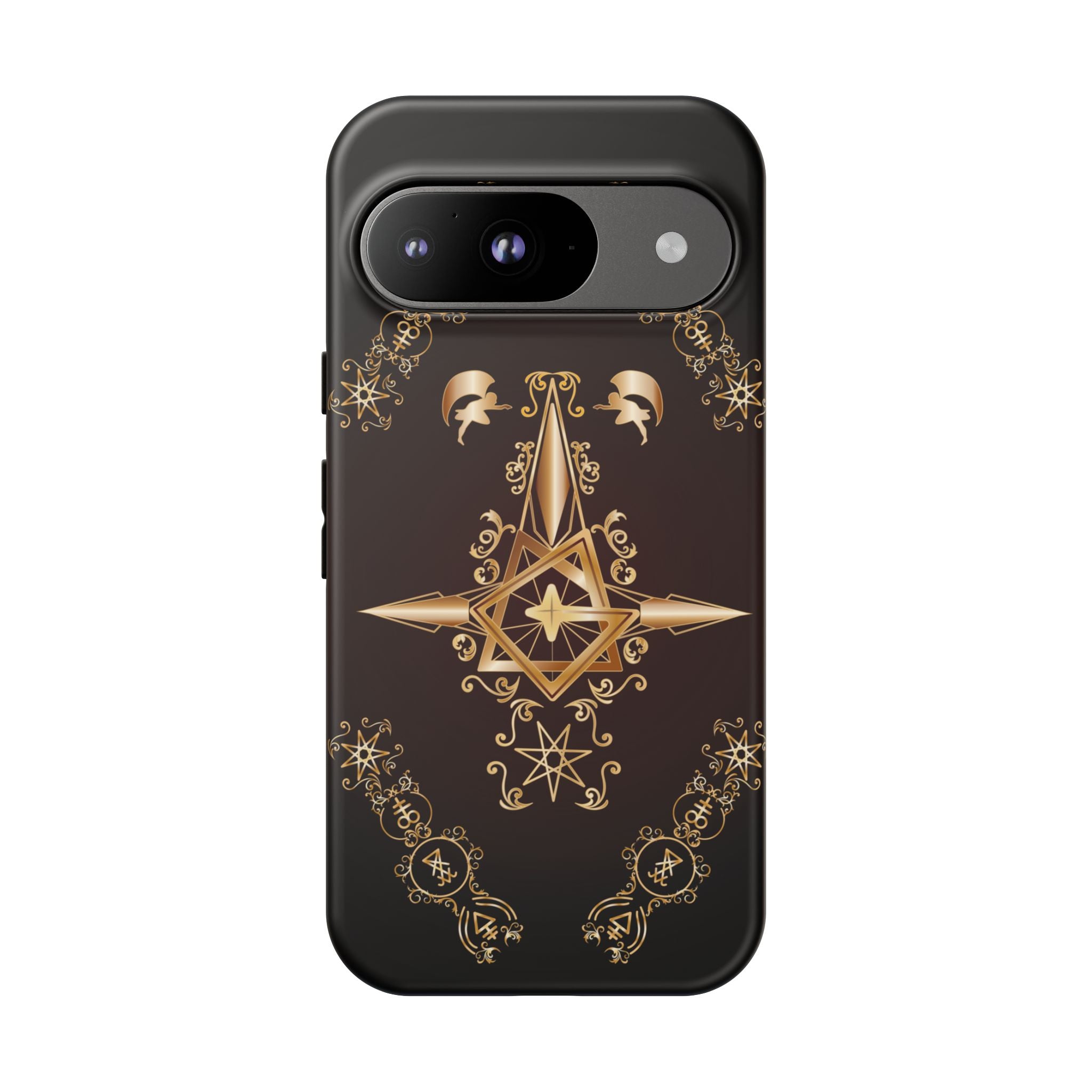 Android Ecclesiarch Sigil Black Red and Gold Ceremonial Phone Case