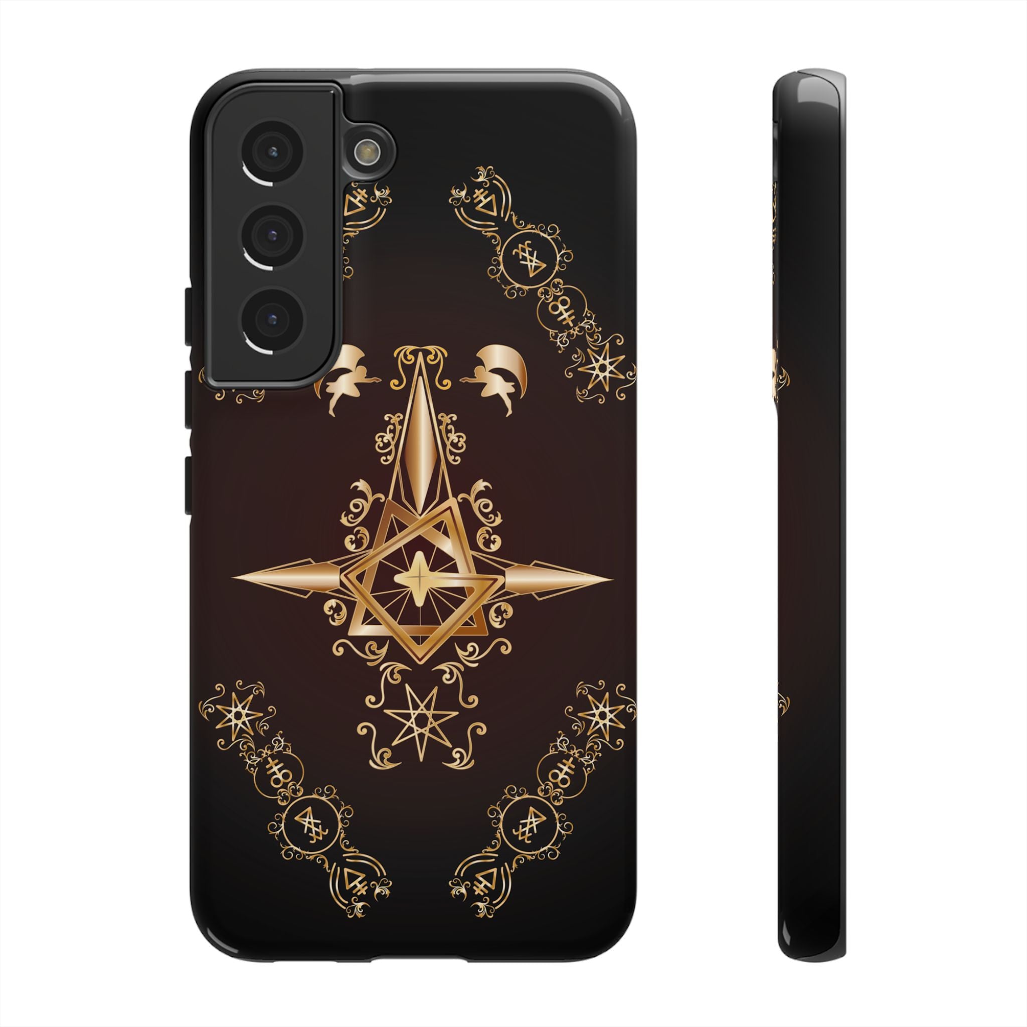 Android Ecclesiarch Sigil Black Red and Gold Ceremonial Phone Case