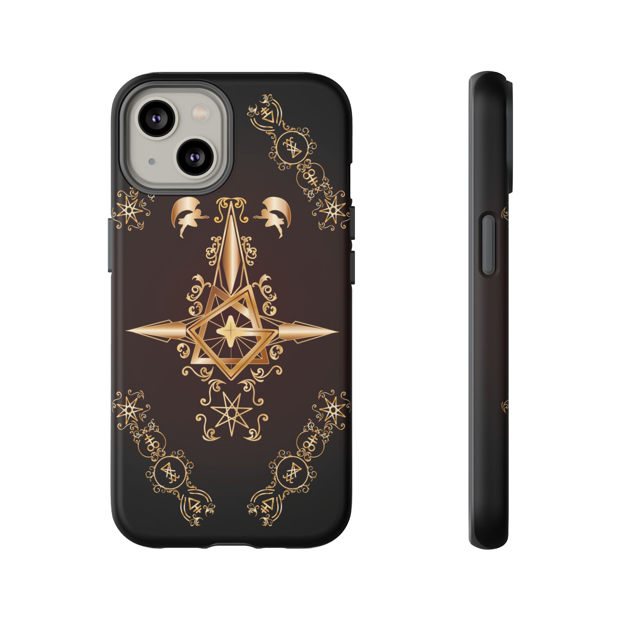 Iphone Ecclesiarch Sigil Black Red and Gold Ceremonial Phone Case