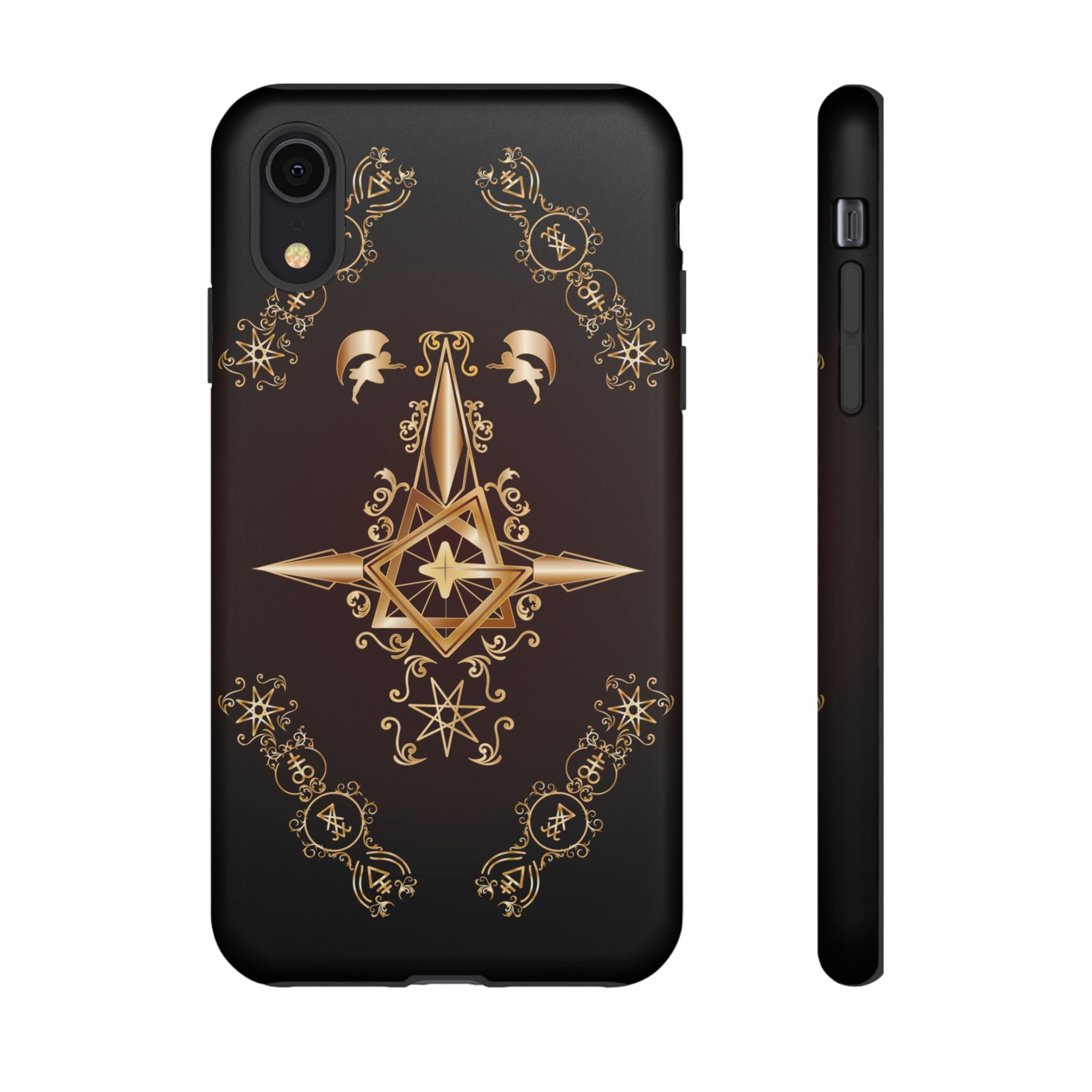 Iphone Ecclesiarch Sigil Black Red and Gold Ceremonial Phone Case