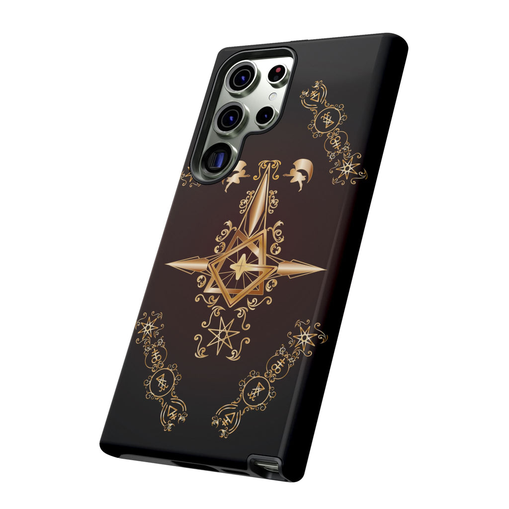 Android Ecclesiarch Sigil Black Red and Gold Ceremonial Phone Case