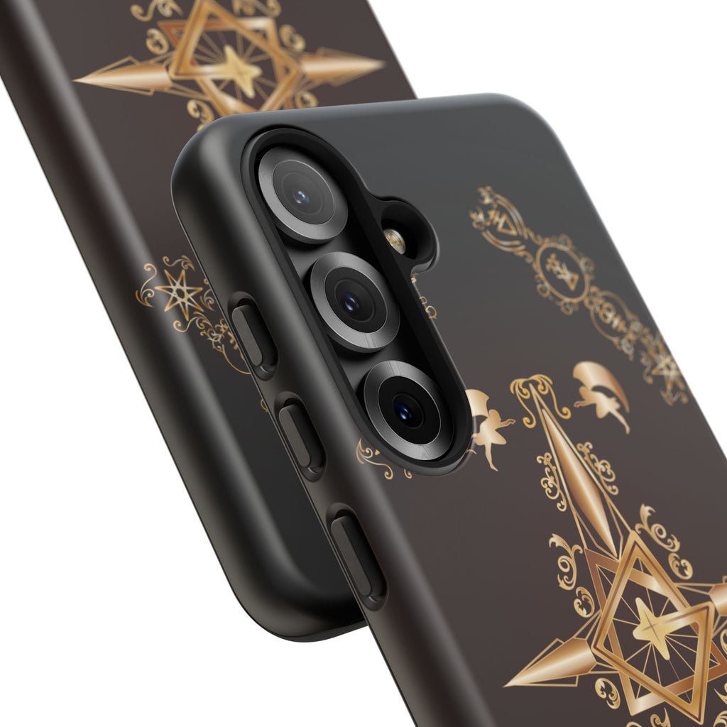 Android Ecclesiarch Sigil Black Red and Gold Ceremonial Phone Case