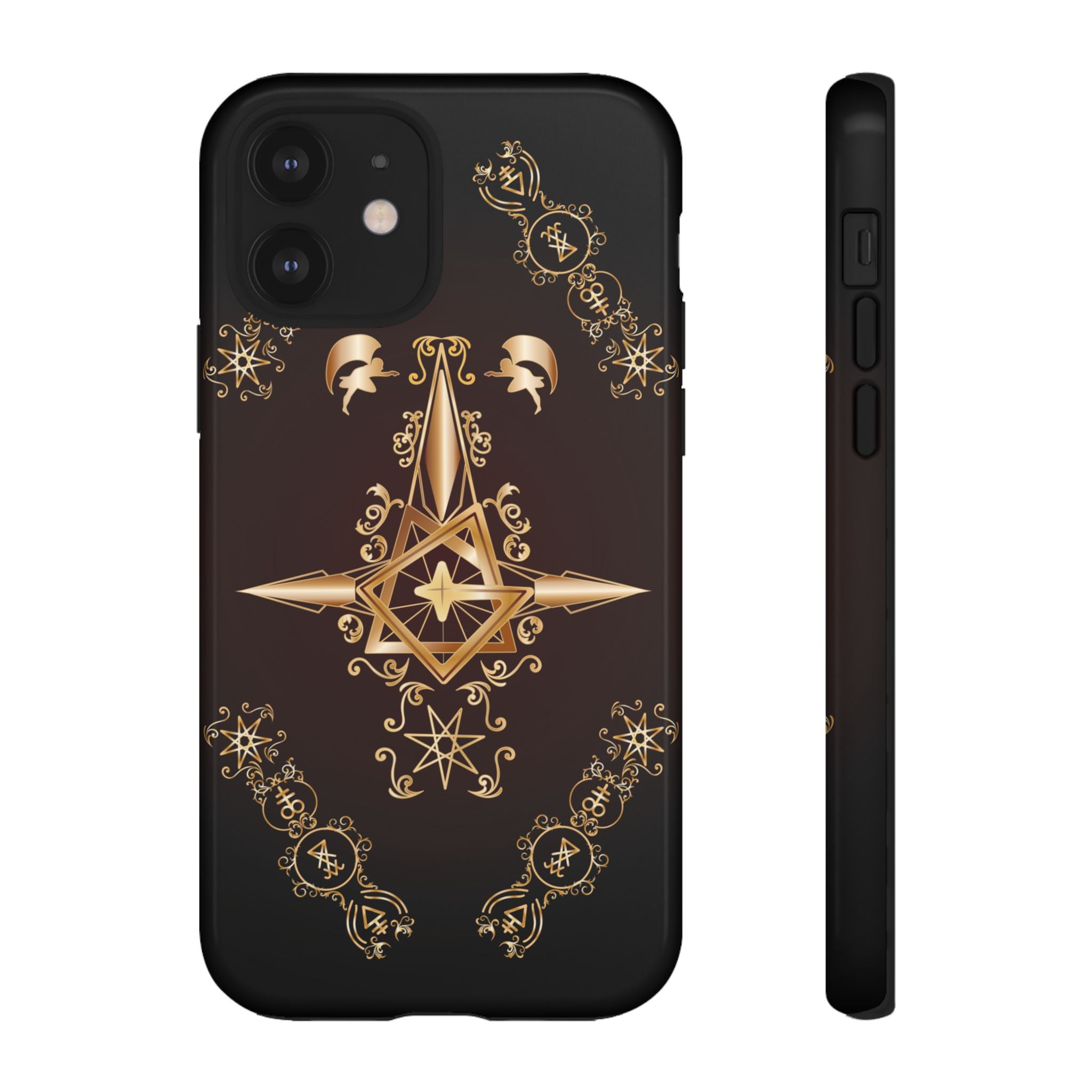 Iphone Ecclesiarch Sigil Black Red and Gold Ceremonial Phone Case