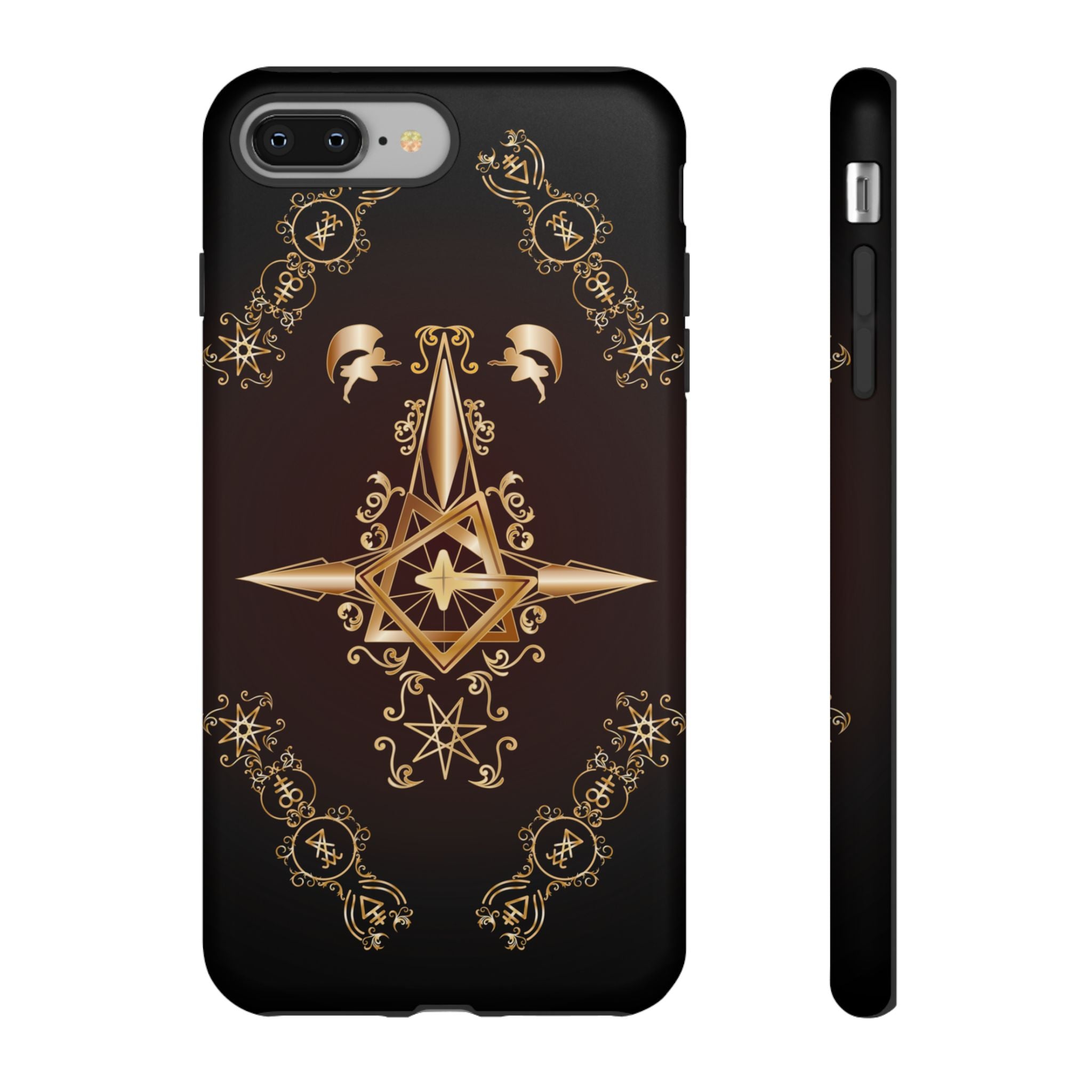 Iphone Ecclesiarch Sigil Black Red and Gold Ceremonial Phone Case