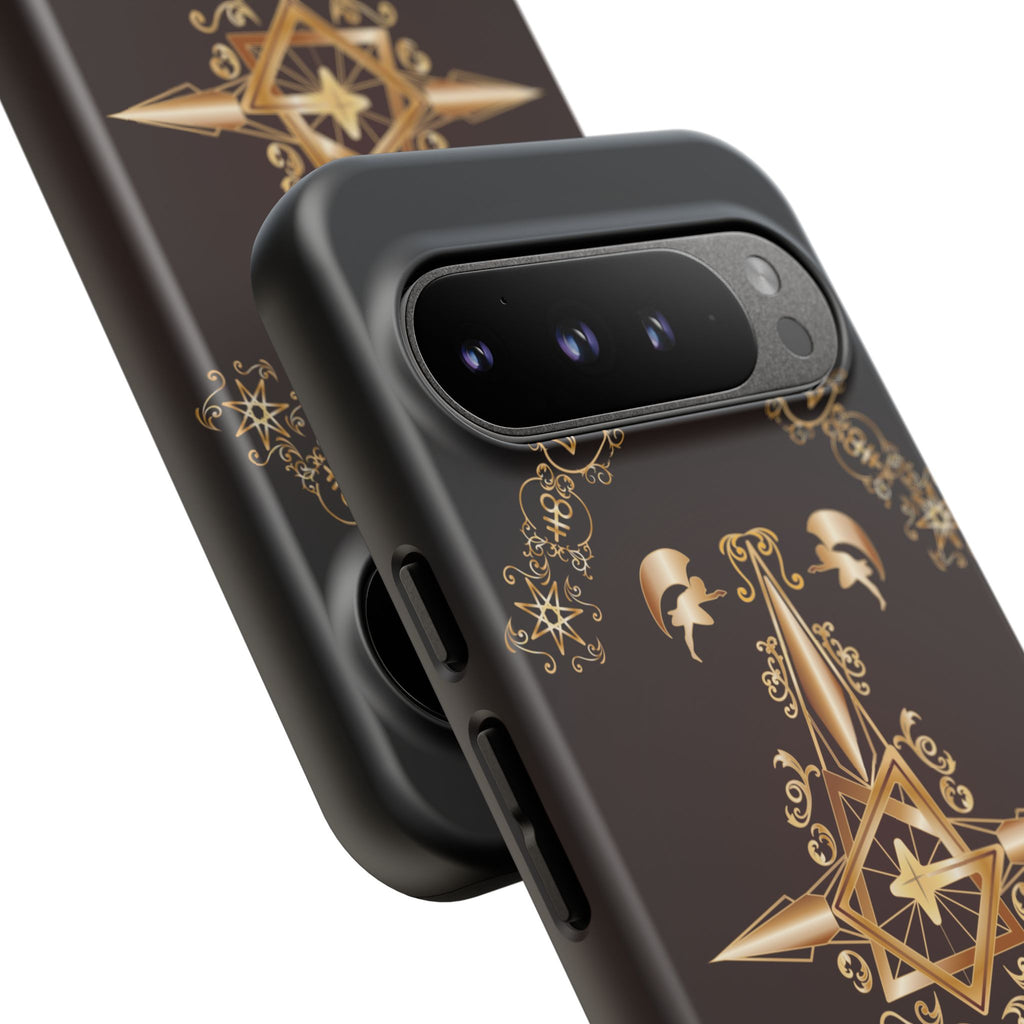 Android Ecclesiarch Sigil Black Red and Gold Ceremonial Phone Case