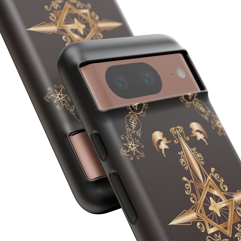 Android Ecclesiarch Sigil Black Red and Gold Ceremonial Phone Case