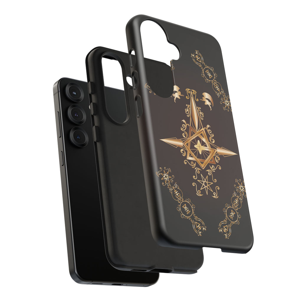 Android Ecclesiarch Sigil Black Red and Gold Ceremonial Phone Case