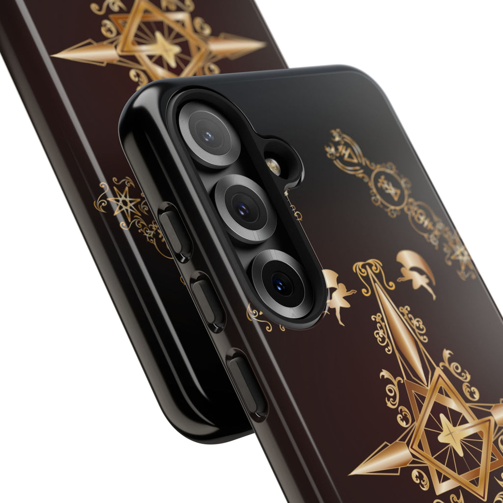 Android Ecclesiarch Sigil Black Red and Gold Ceremonial Phone Case
