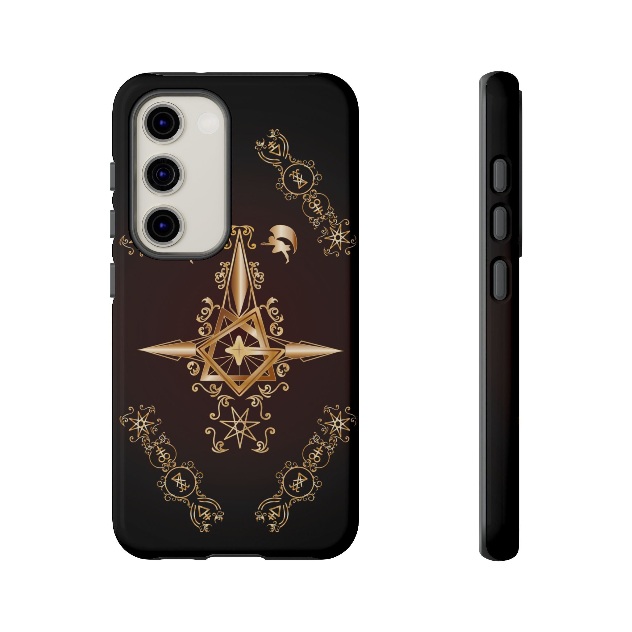 Android Ecclesiarch Sigil Black Red and Gold Ceremonial Phone Case
