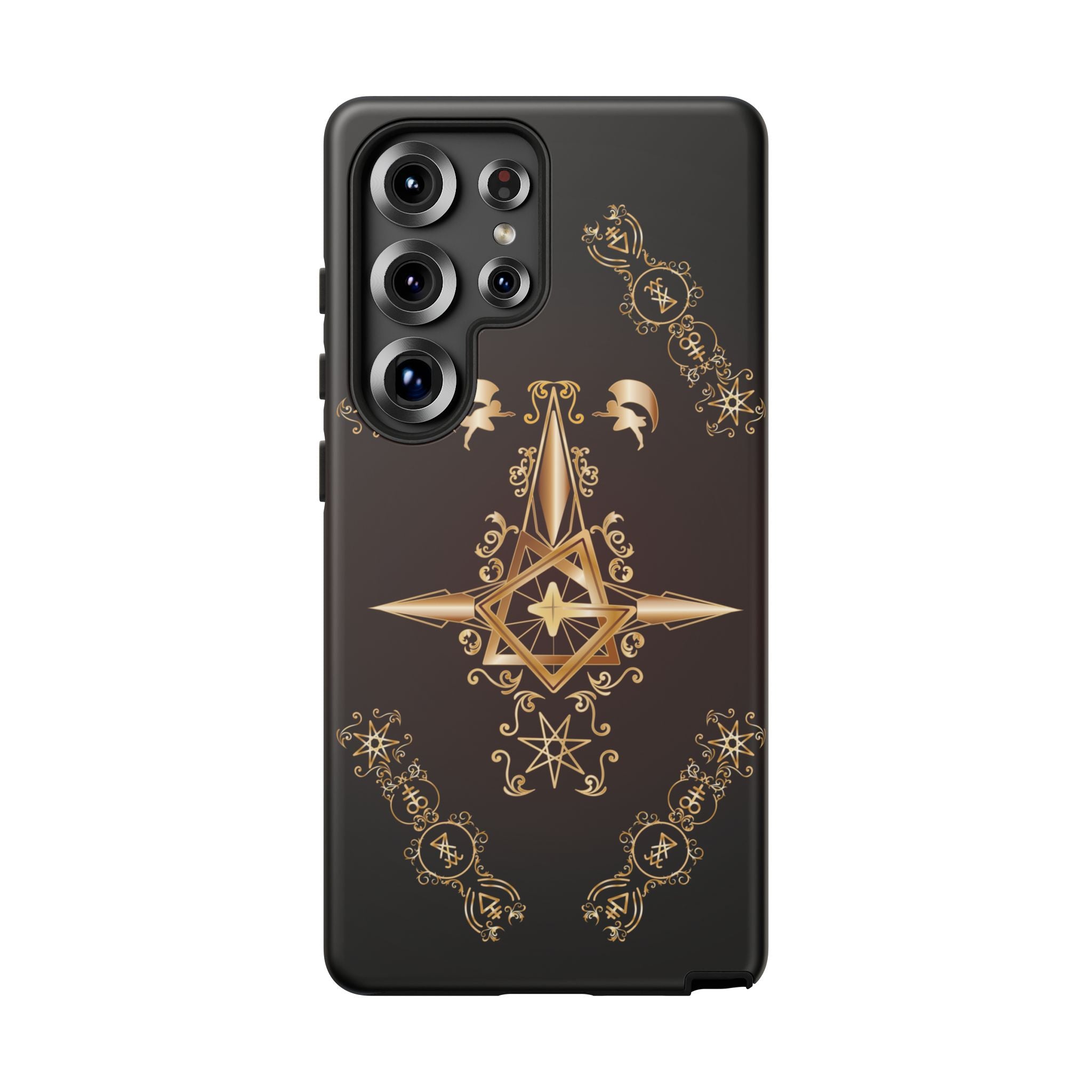 Android Ecclesiarch Sigil Black Red and Gold Ceremonial Phone Case