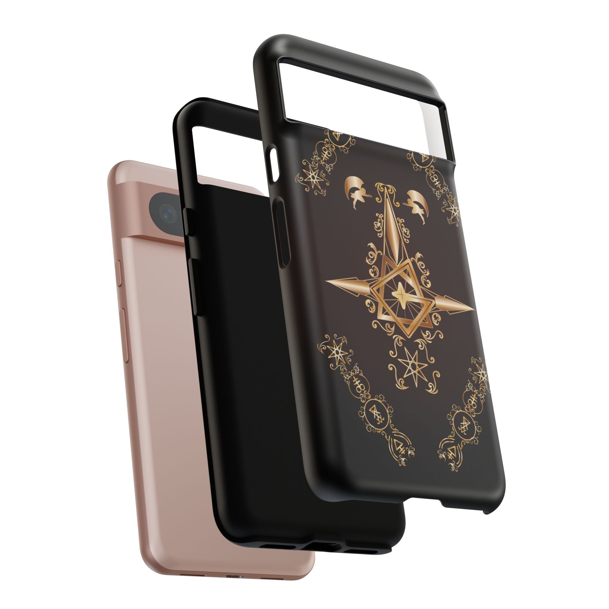 Android Ecclesiarch Sigil Black Red and Gold Ceremonial Phone Case
