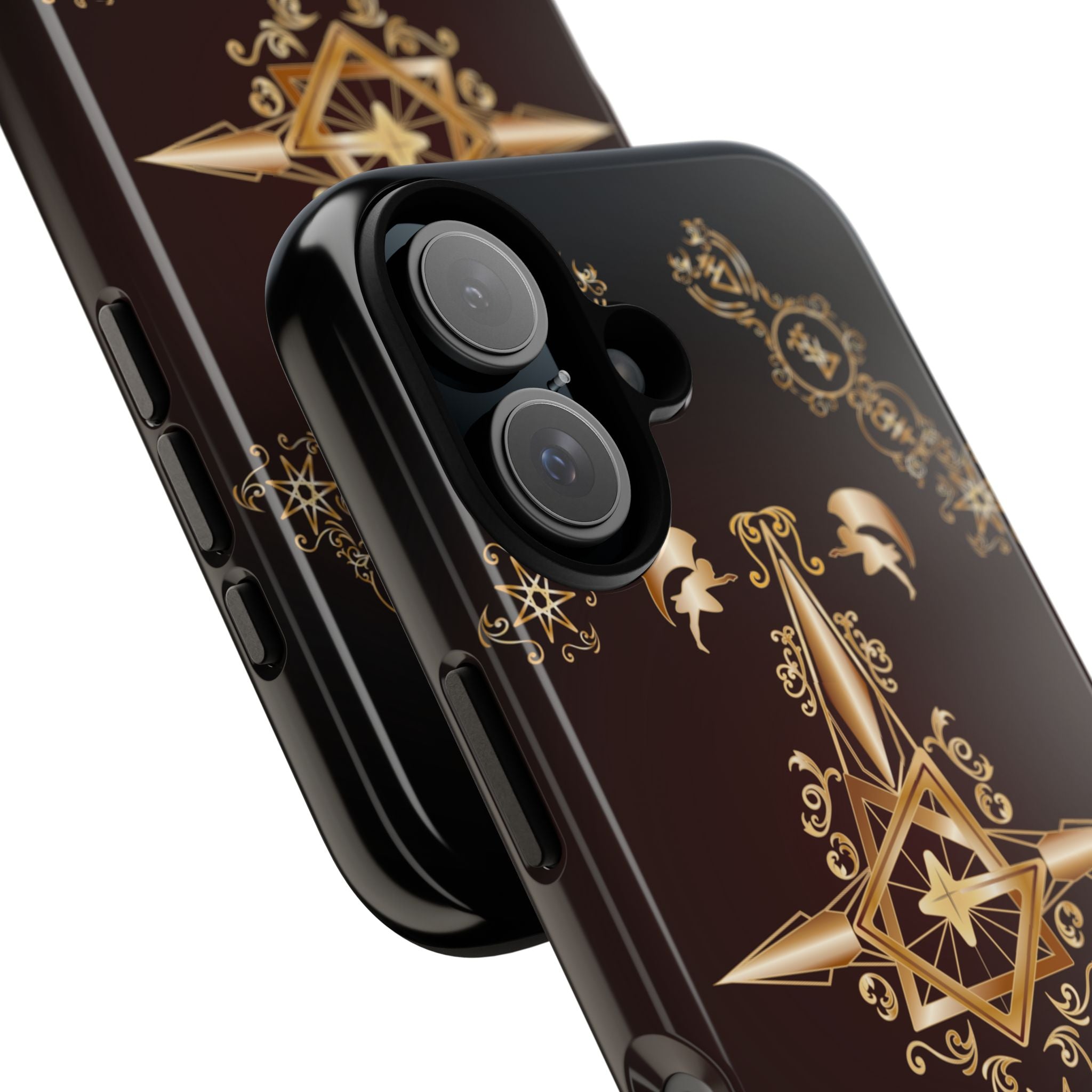 Iphone Ecclesiarch Sigil Black Red and Gold Ceremonial Phone Case