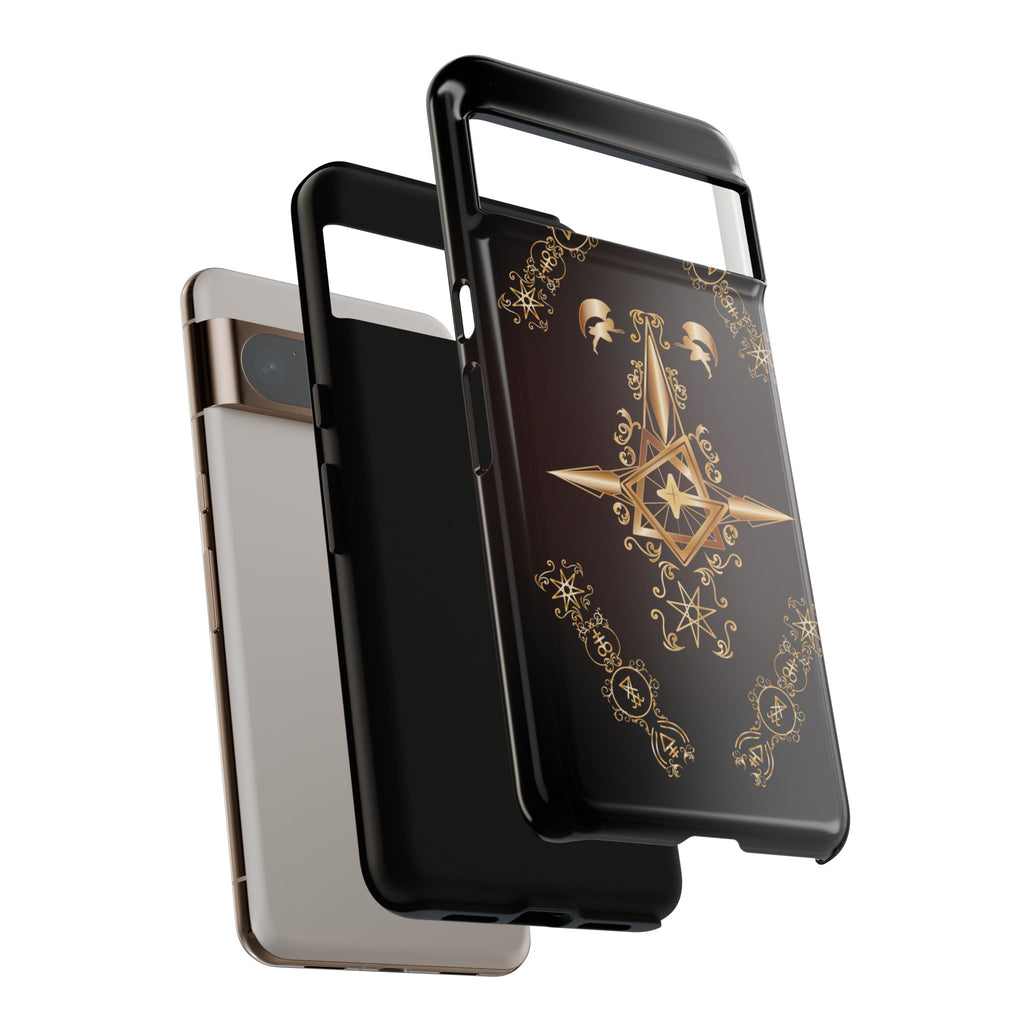Android Ecclesiarch Sigil Black Red and Gold Ceremonial Phone Case