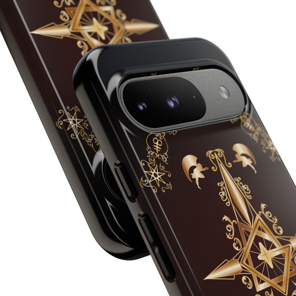 Android Ecclesiarch Sigil Black Red and Gold Ceremonial Phone Case